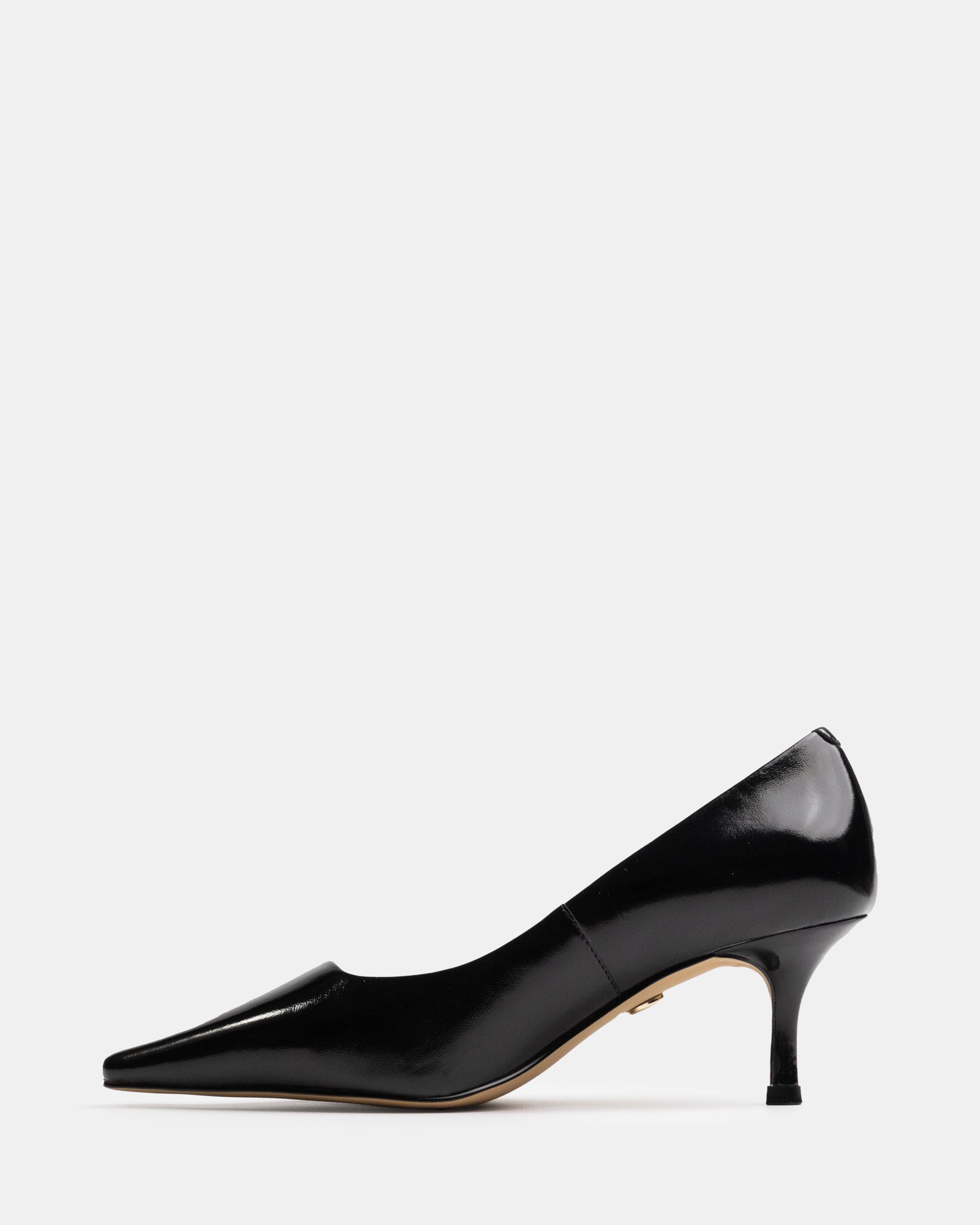Maine Black Shiny Leather Pump
