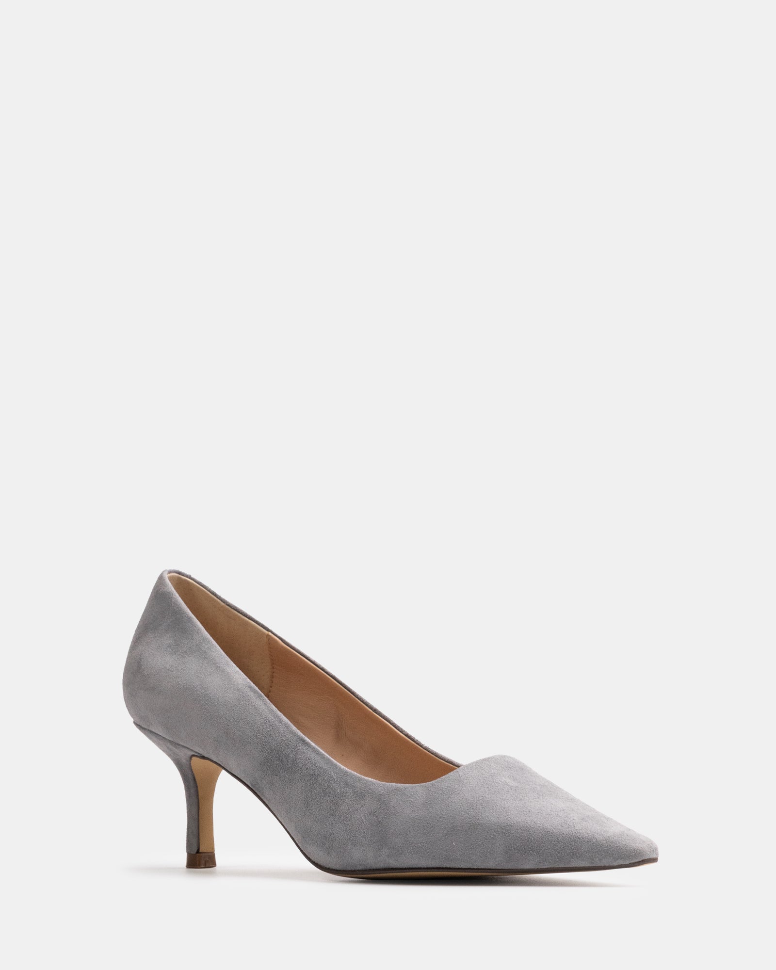 Maine Cement Grey Suede Leather Pump