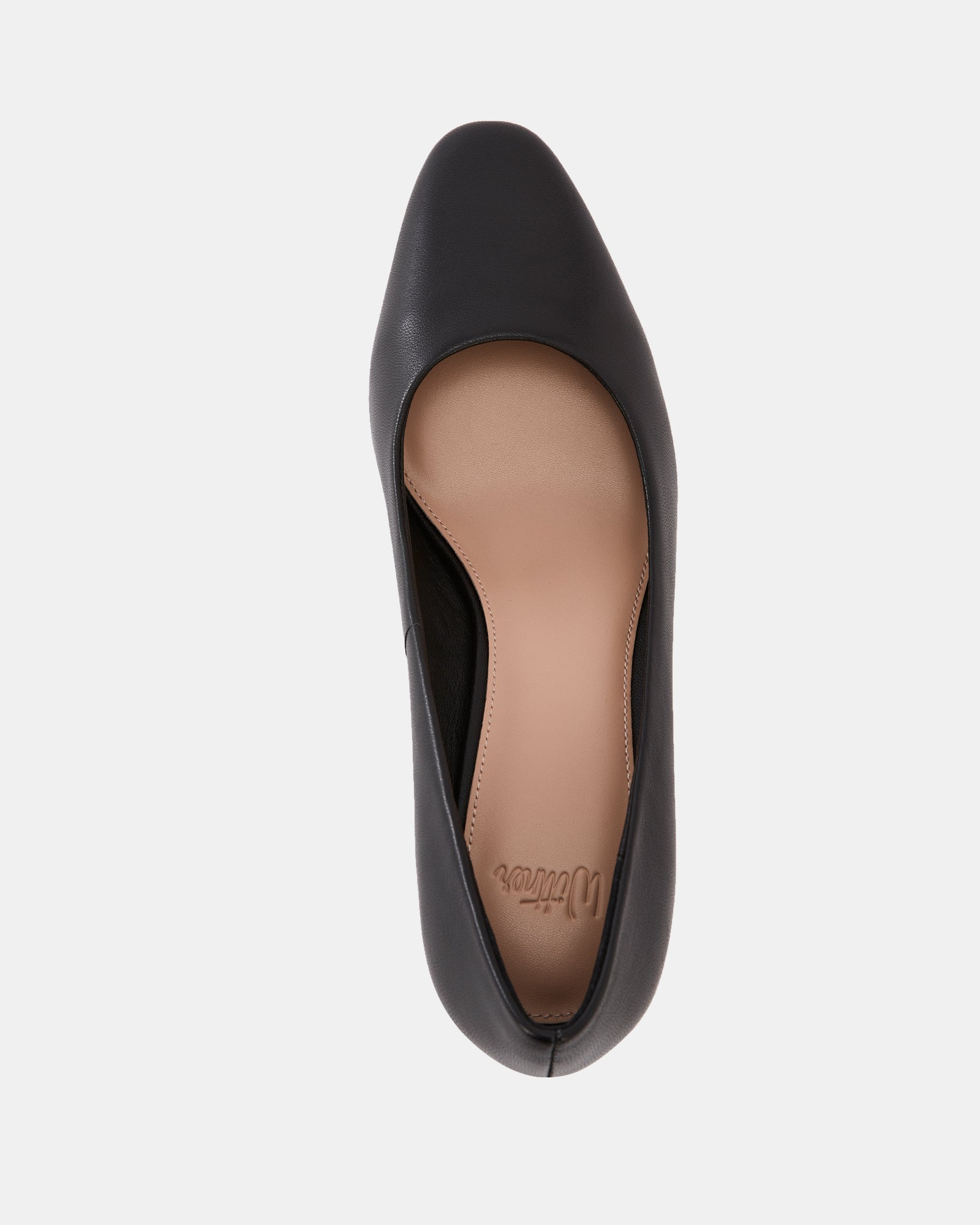 Gael Black Leather Pump