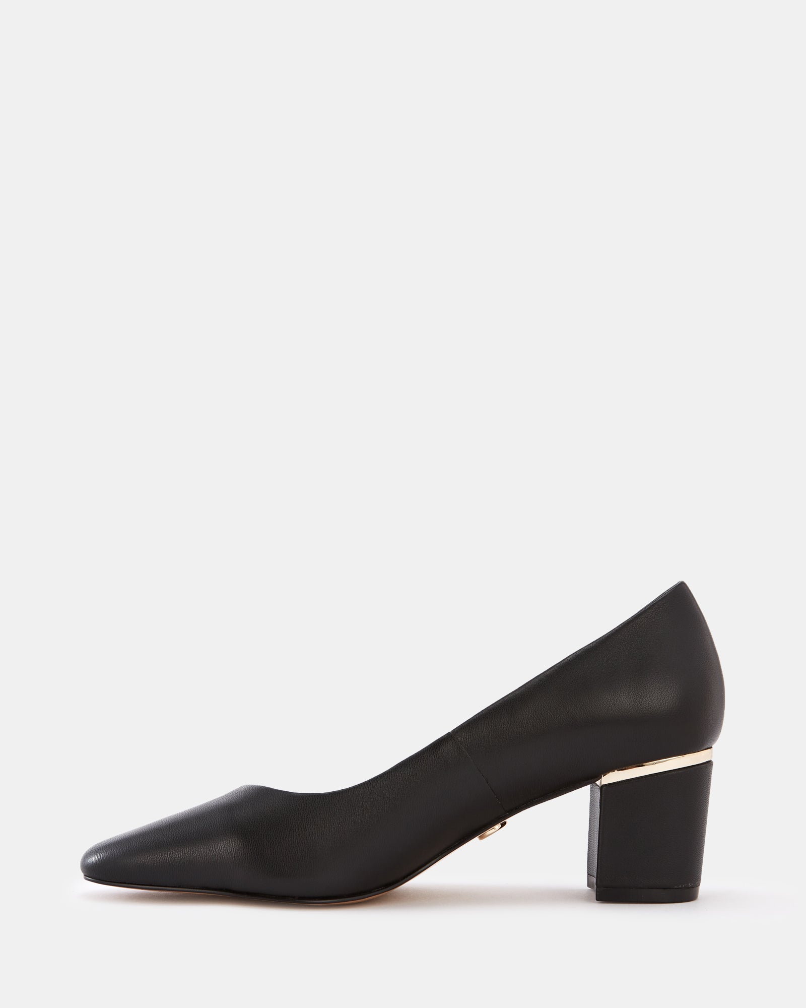 Gael Black Leather Pump
