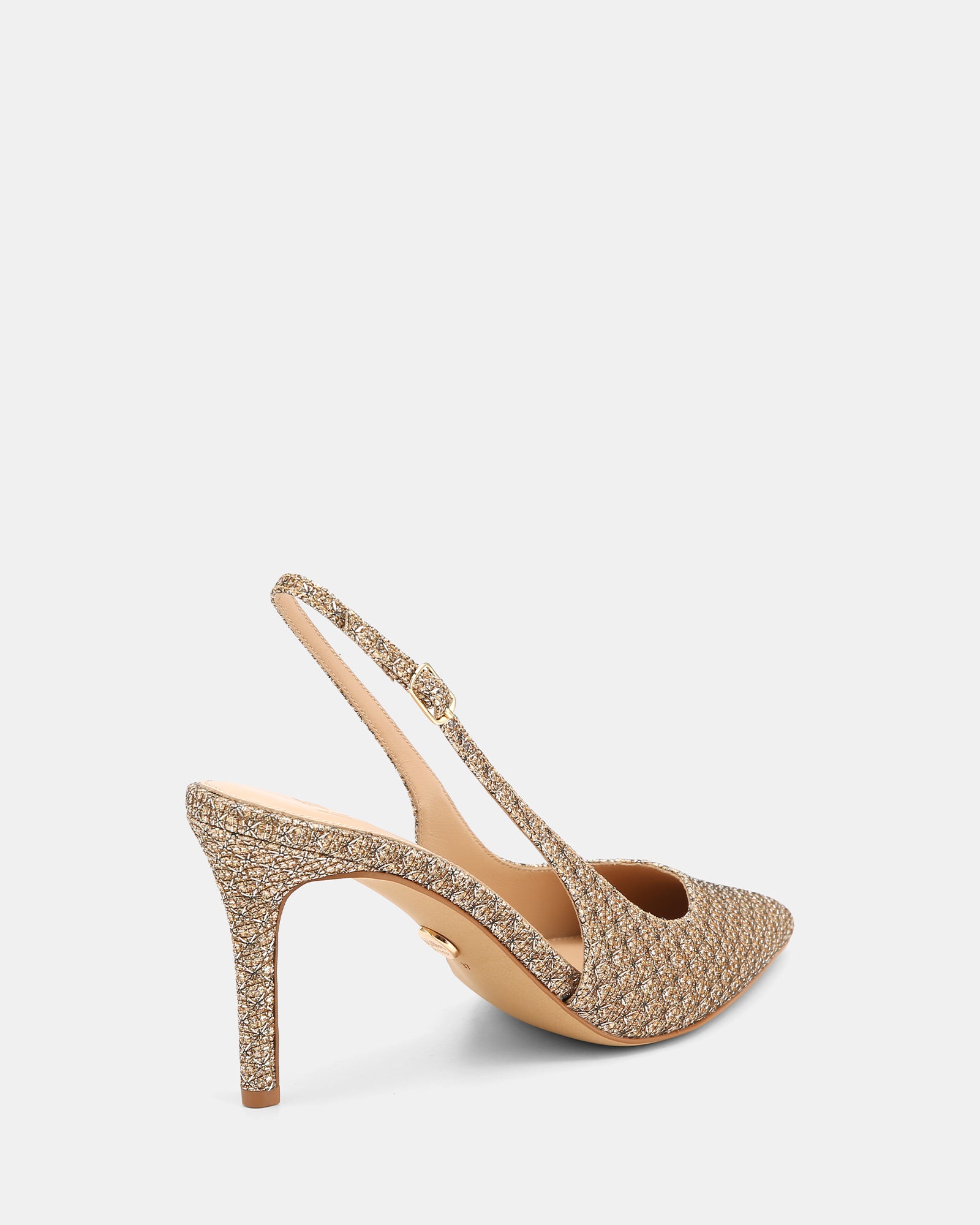 Riker Gold Metallic Lurex Slingback
