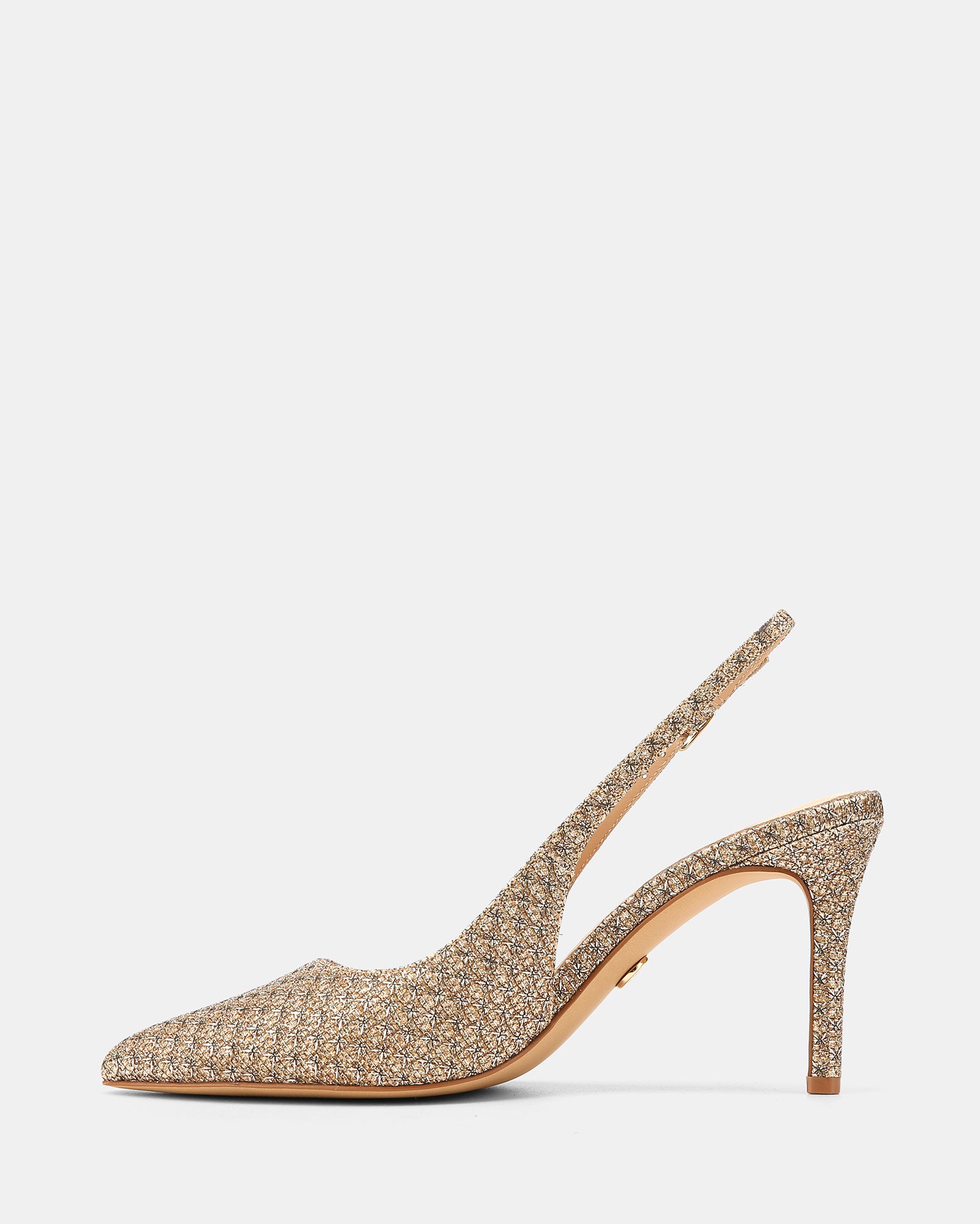 Riker Gold Metallic Lurex Slingback