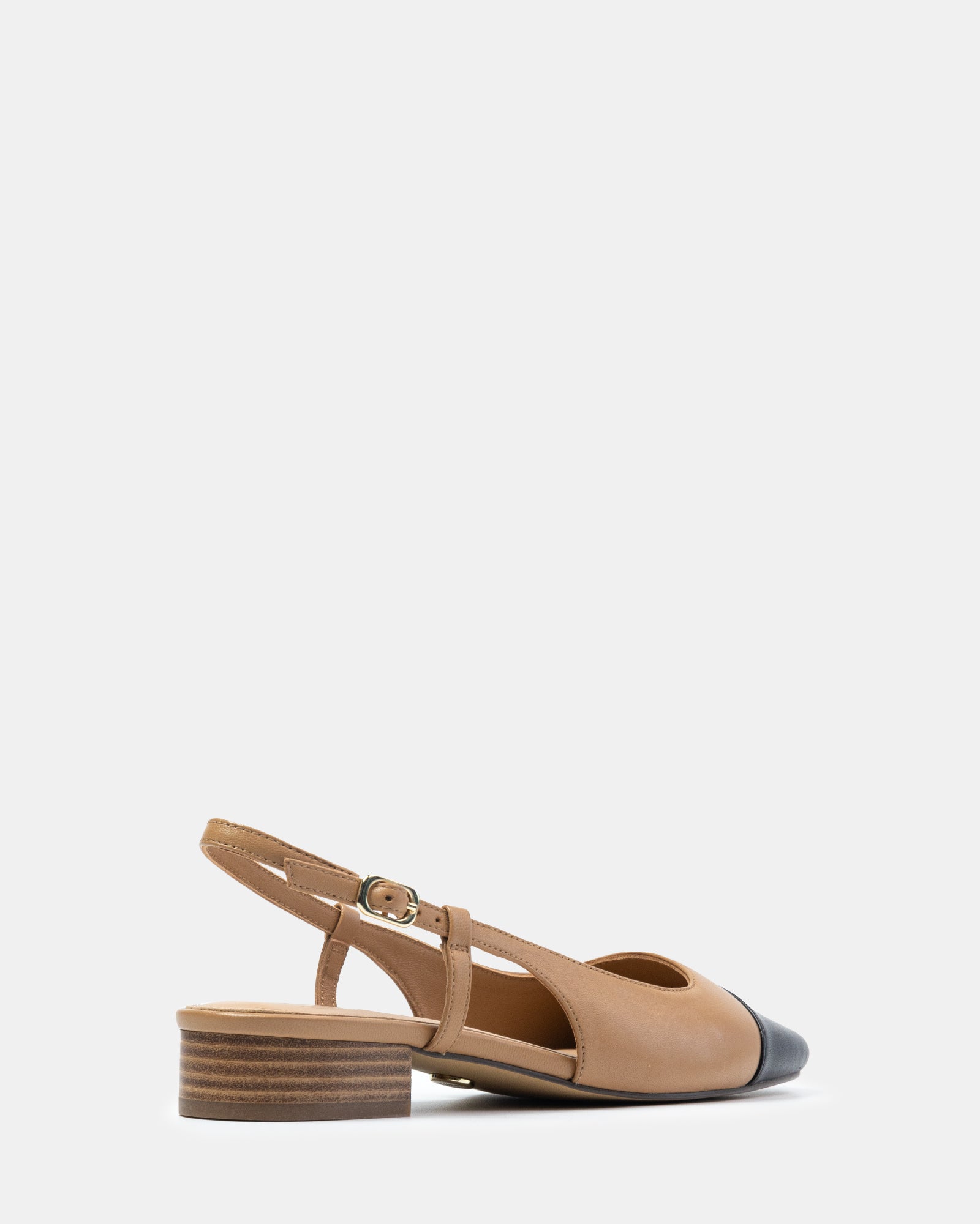 Dame Dark Sand Leather Slingback