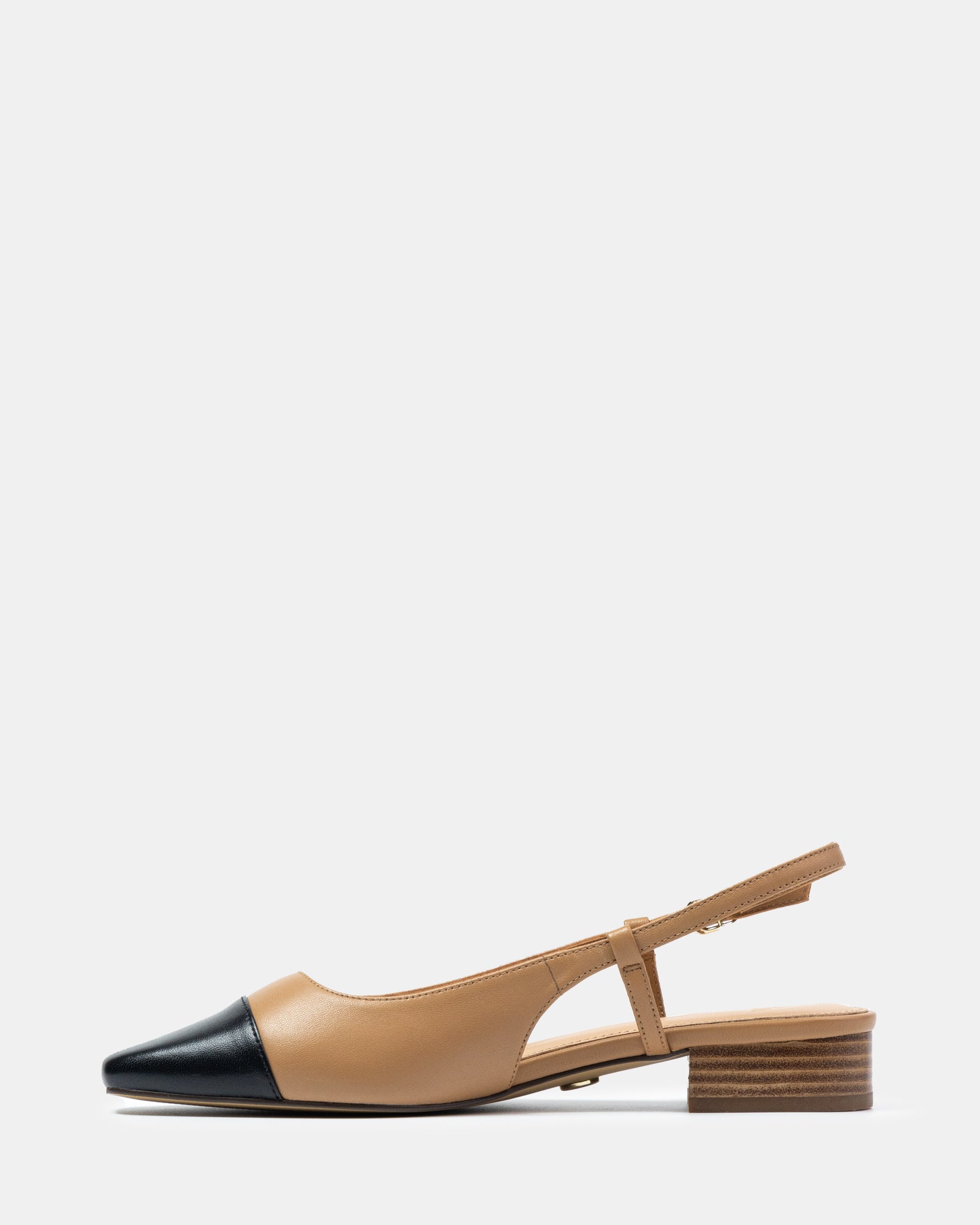 Dame Dark Sand Leather Slingback