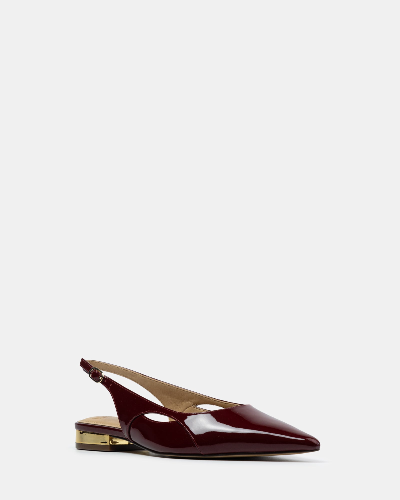 Margaret Scarlet Patent Leather Slingback