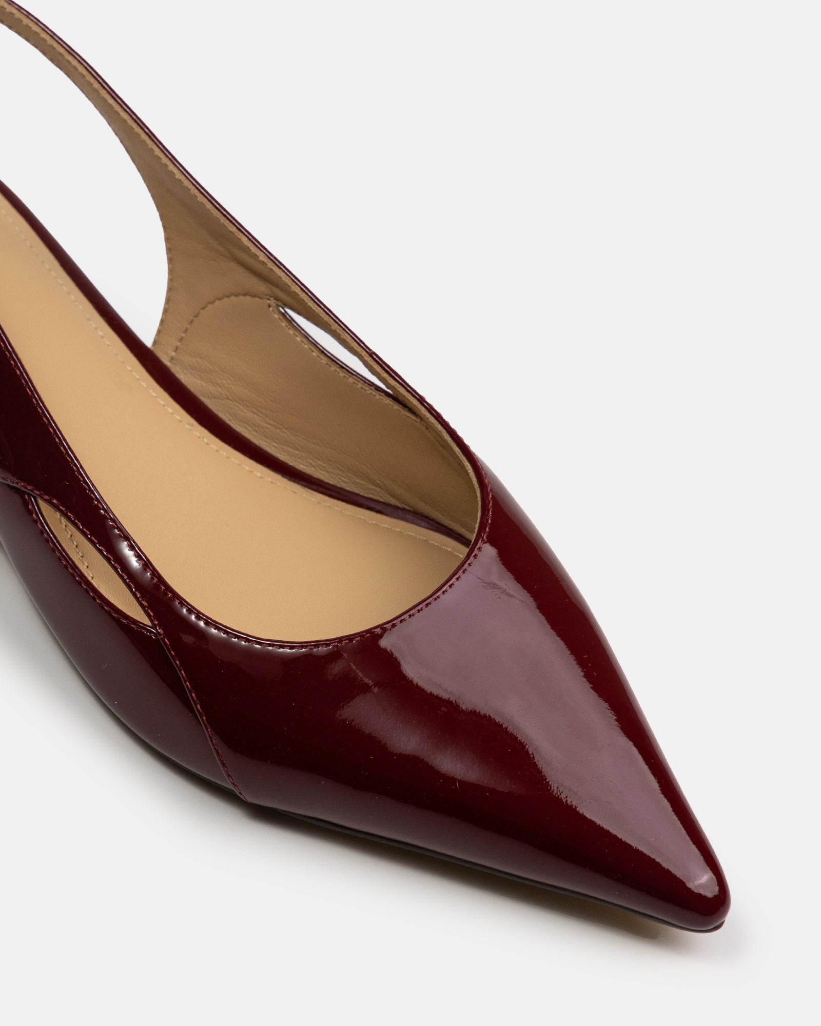 Margaret Scarlet Patent Leather Slingback