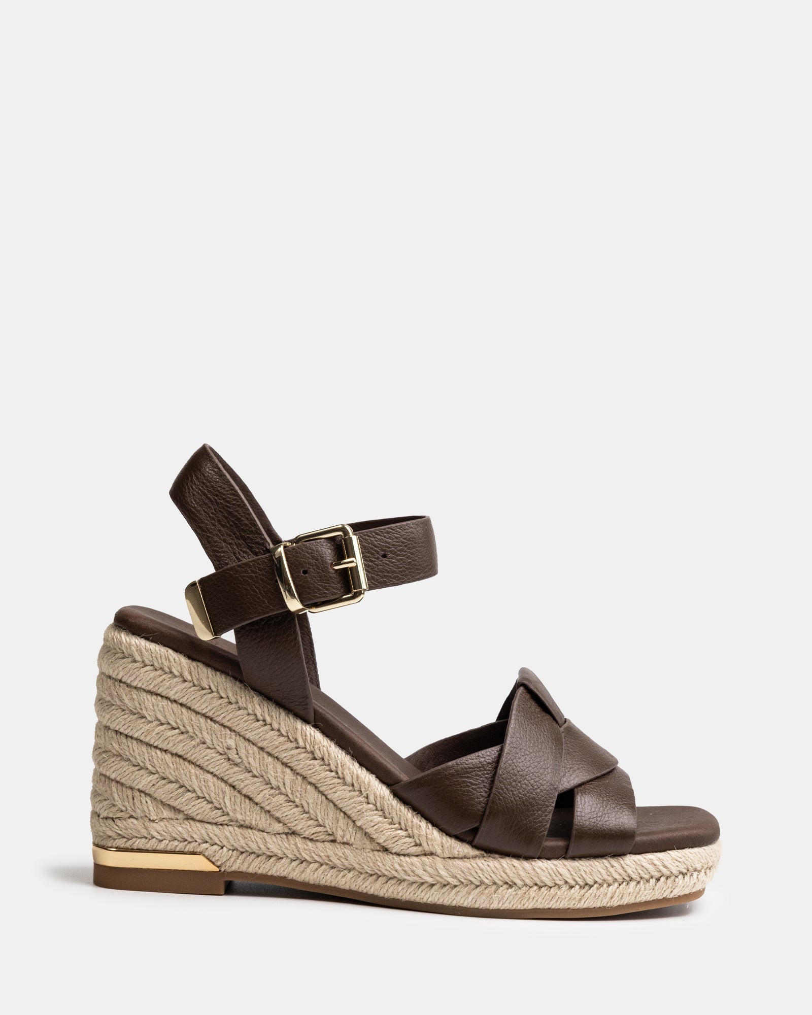 Tarot Syrup Pebble Leather Espadrille Wedge