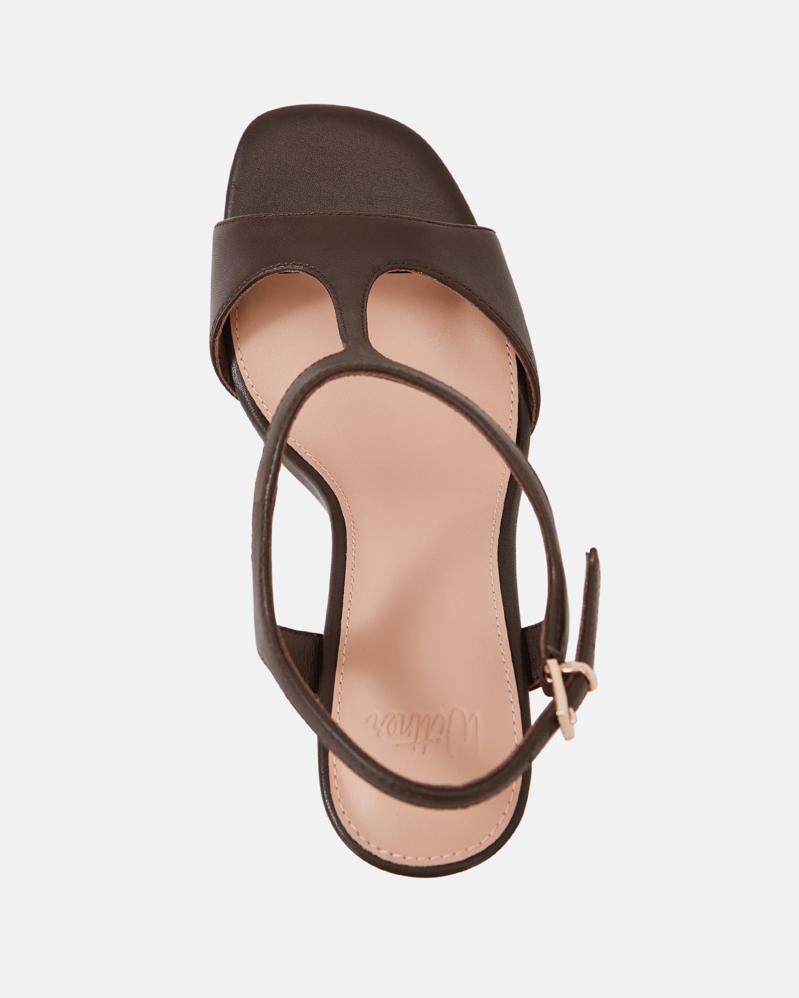 Rinn Ebony Leather Block Heel