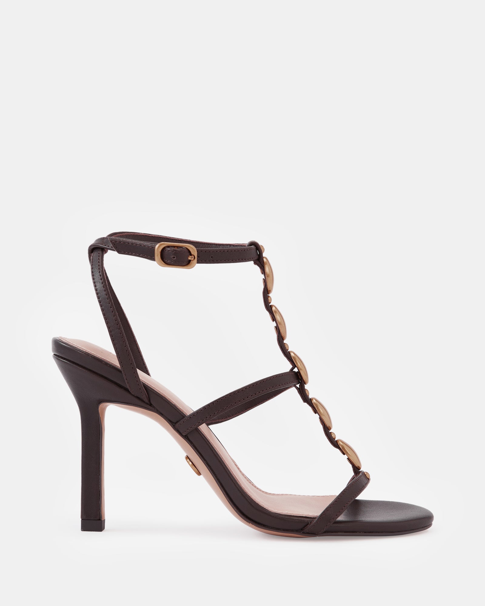 Zola Espresso Leather Stiletto Heel