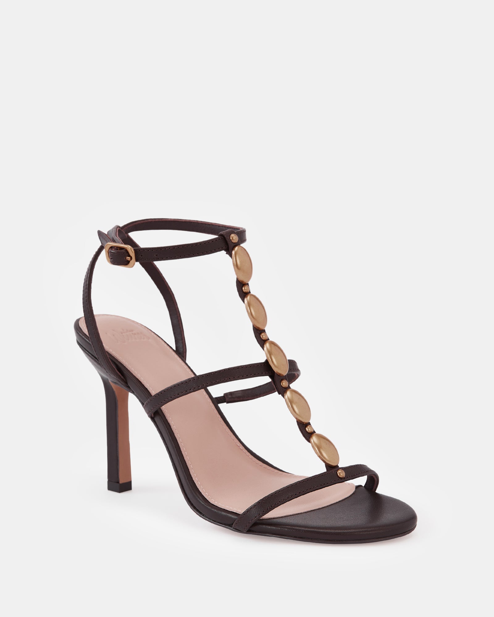 Zola Espresso Leather Stiletto Heel