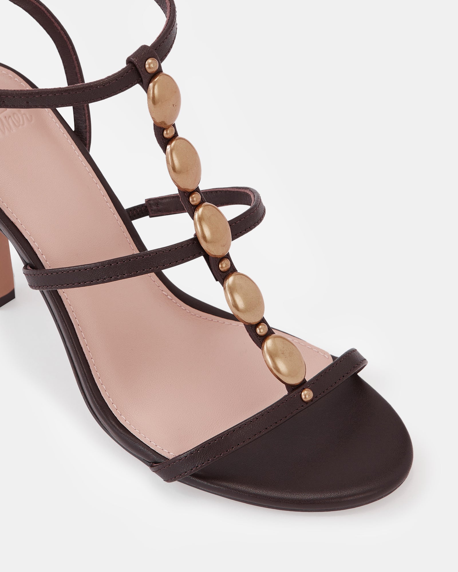 Zola Espresso Leather Stiletto Heel