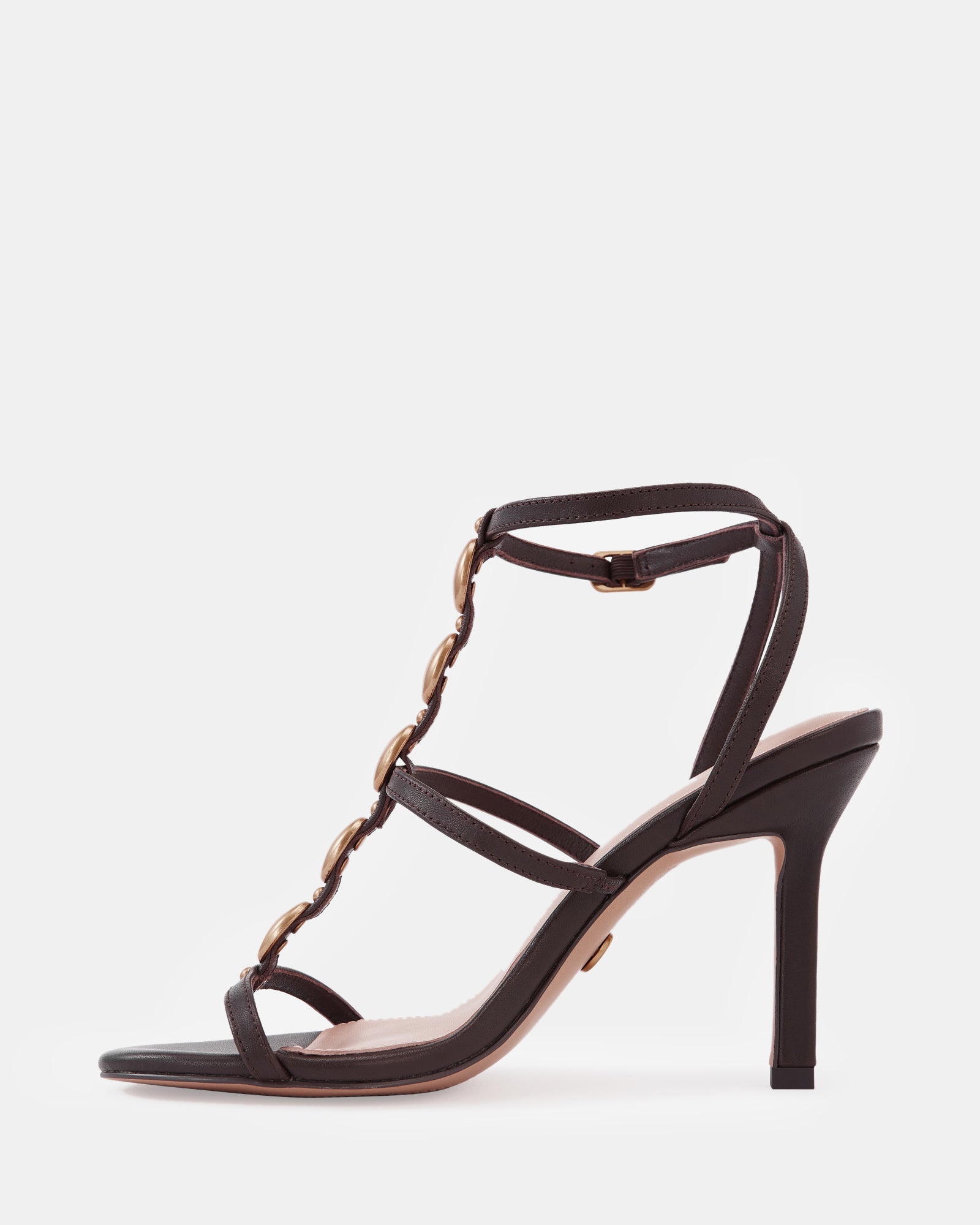 Zola Espresso Leather Stiletto Heel