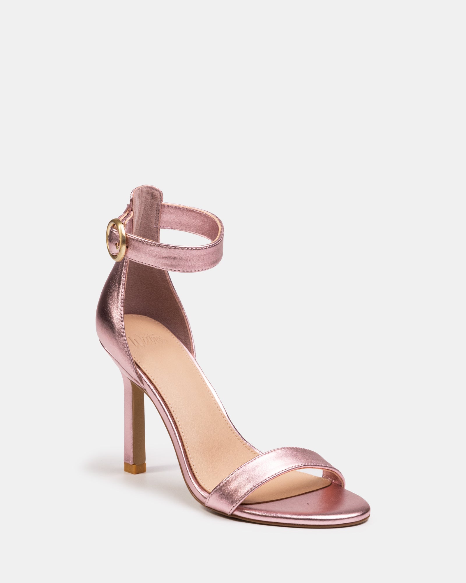 Zeze Gelato Pink Metallic Leather Stiletto Heel