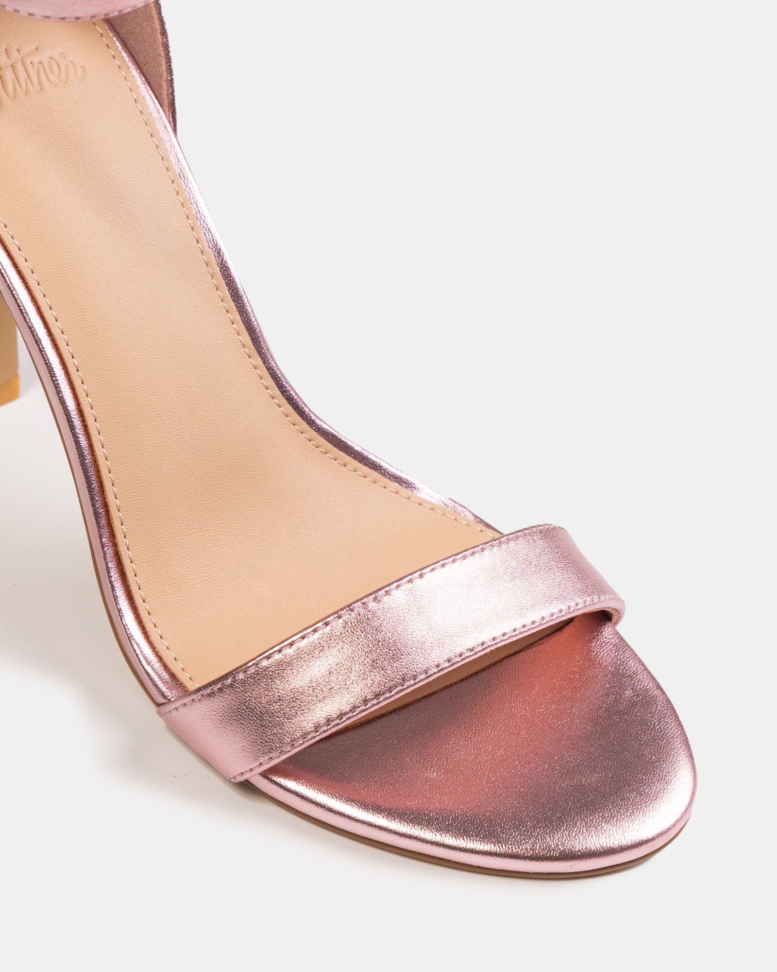 Zeze Gelato Pink Metallic Leather Stiletto Heel