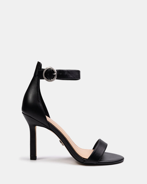 Zeze Black Leather Stiletto Heel | Wittner