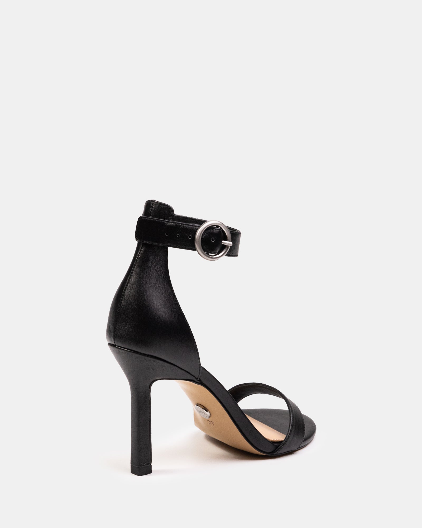 Zeze Black Leather Stiletto Heel