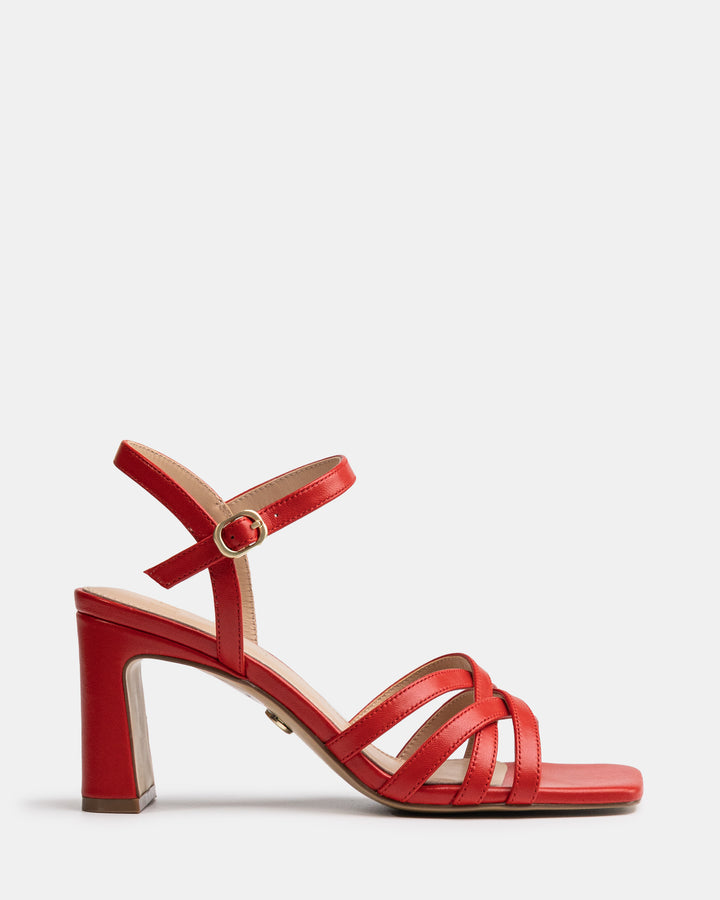 Ponaro Glazed Cherry Leather Slim Heel