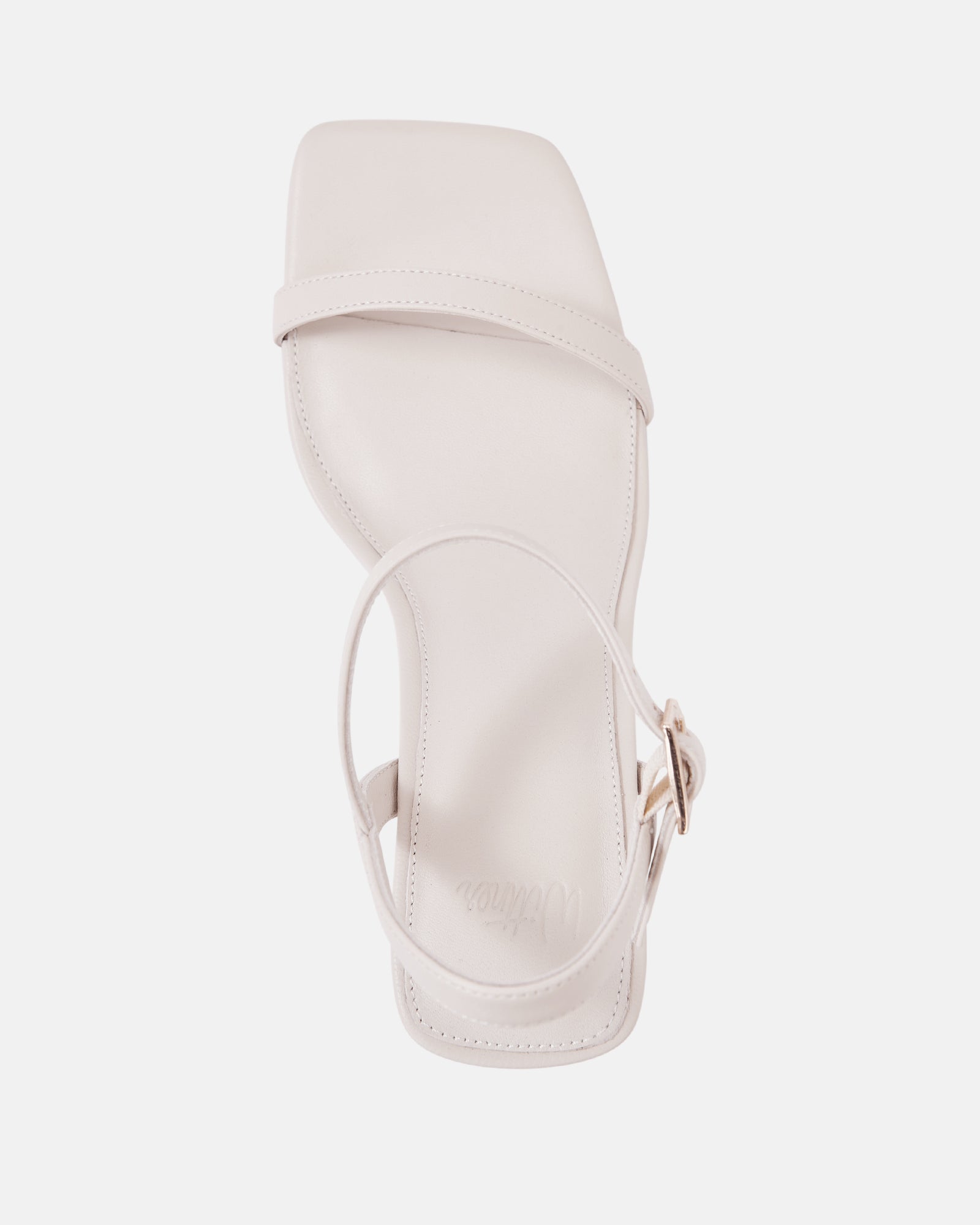 Prisca Vintage Ivory Leather Wedge