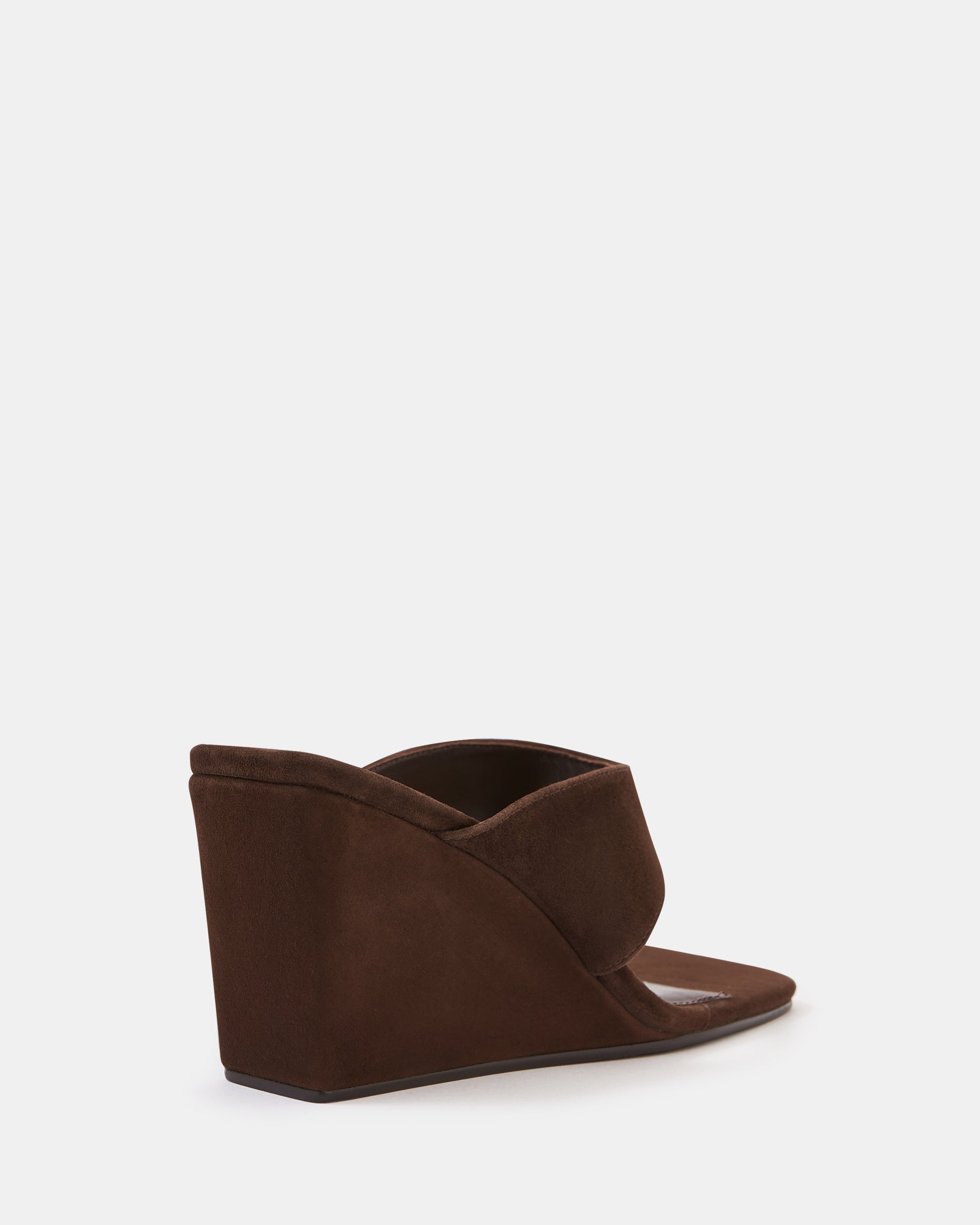 Perri Espresso Suede Leather Wedge Thong