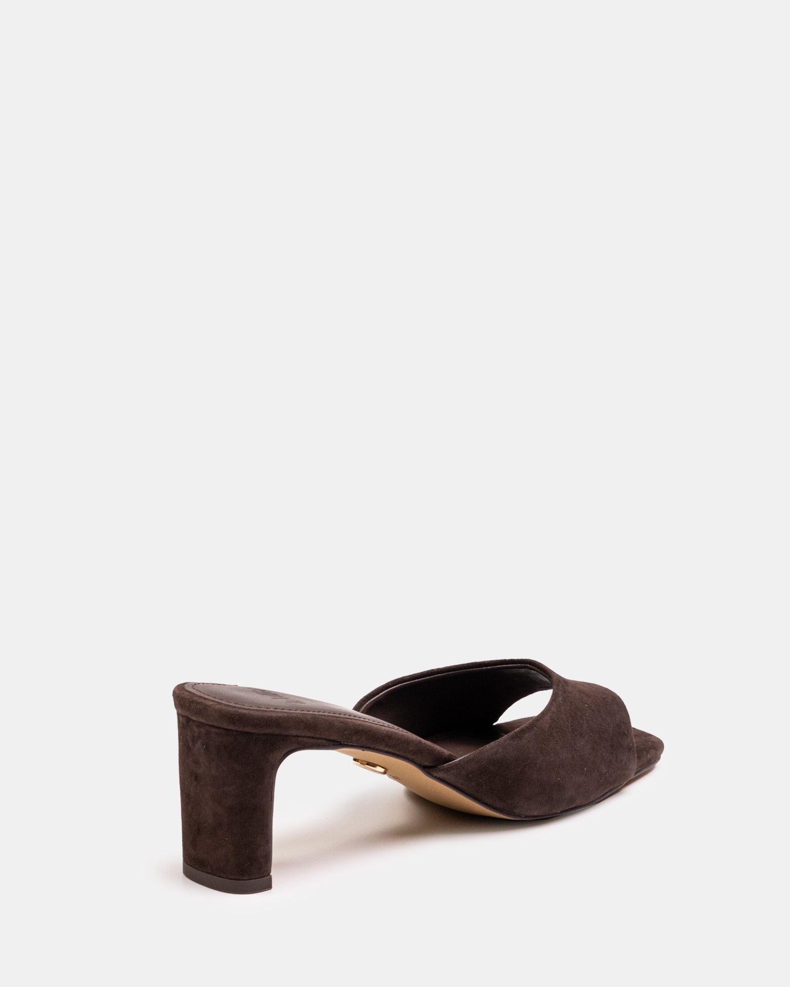 Nikita Black Leather Slim Heel Mule