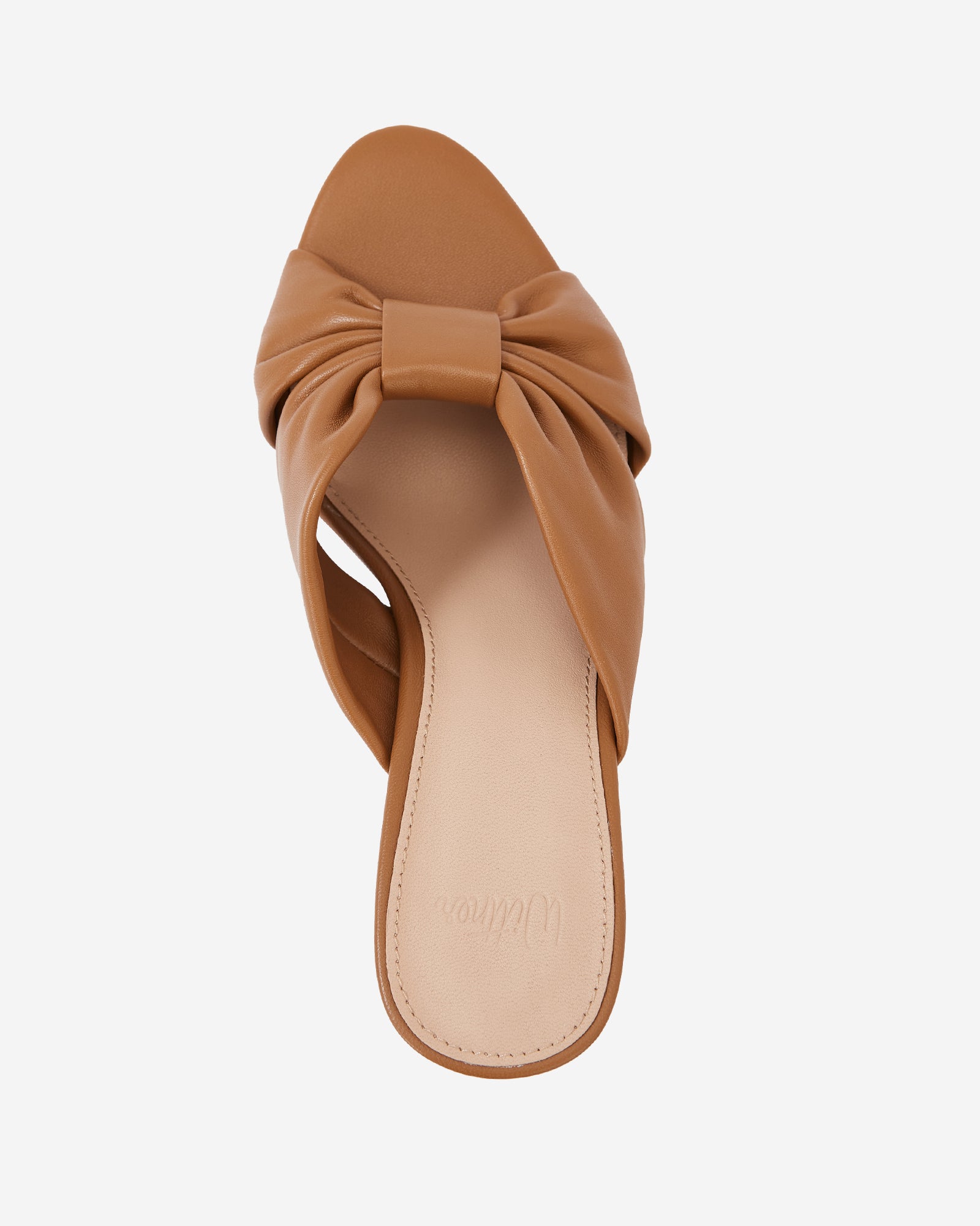 Oralia Burnt Almond Leather Stiletto Mule