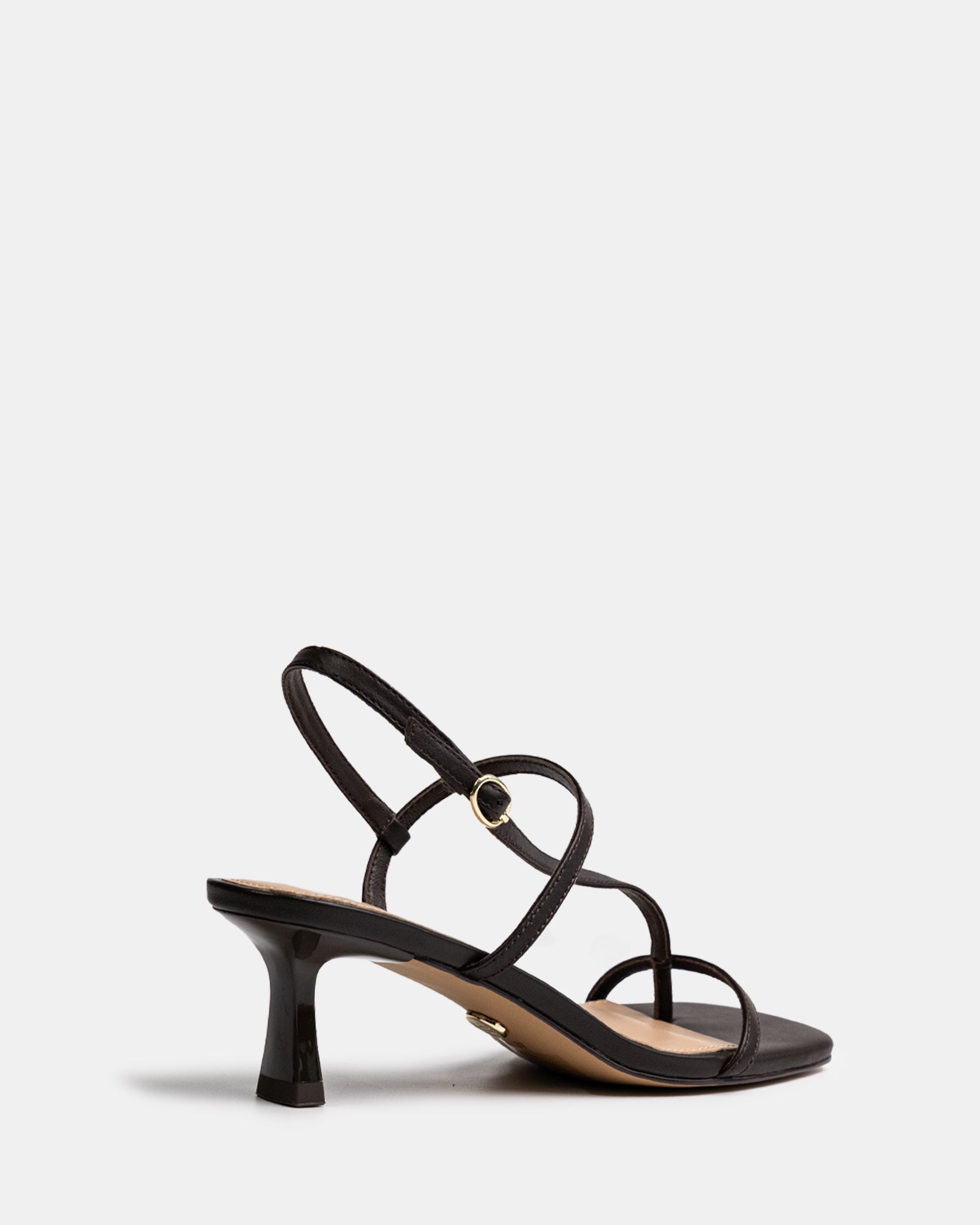 Koda Espresso Leather Strappy Heel