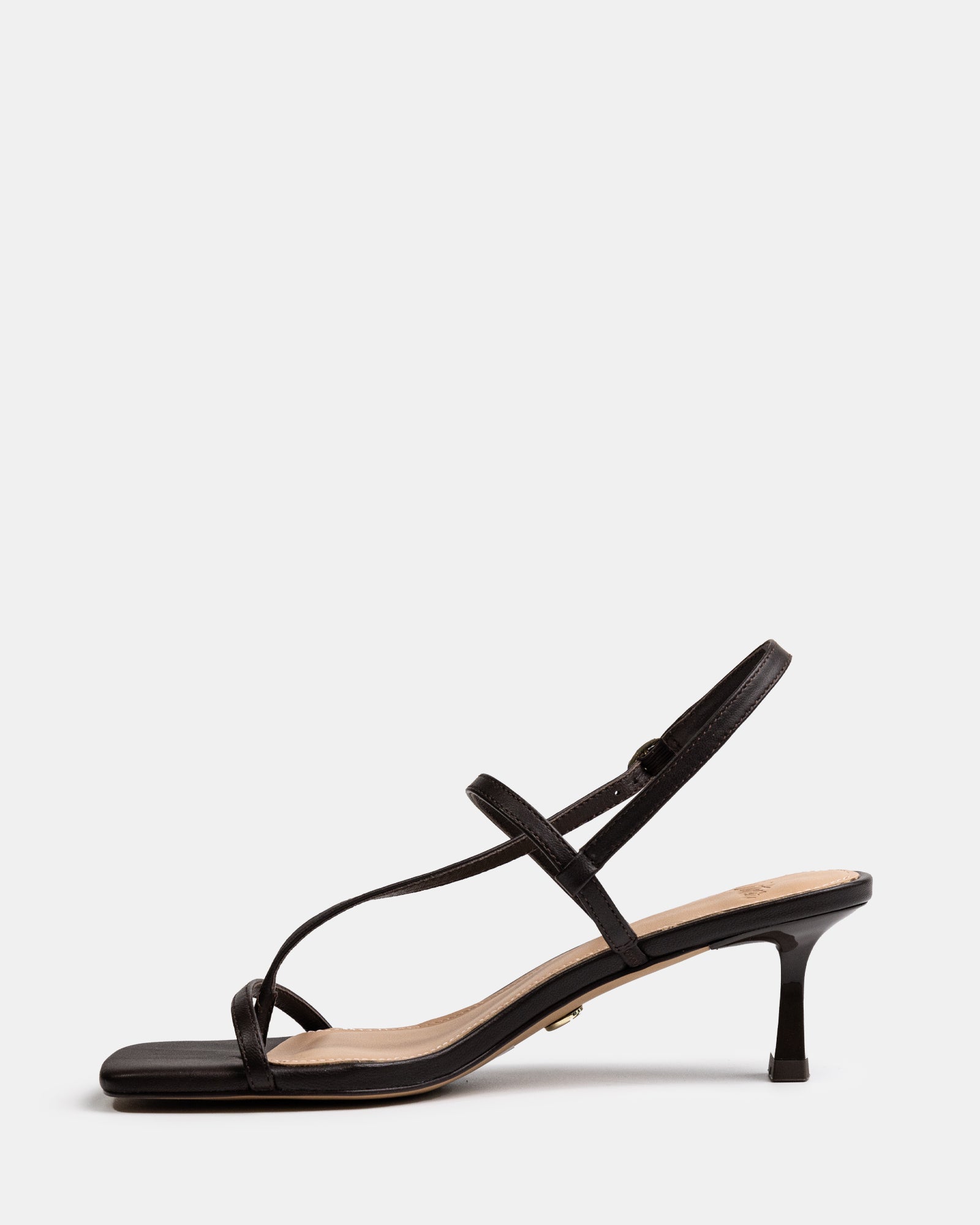 Koda Espresso Leather Strappy Heel