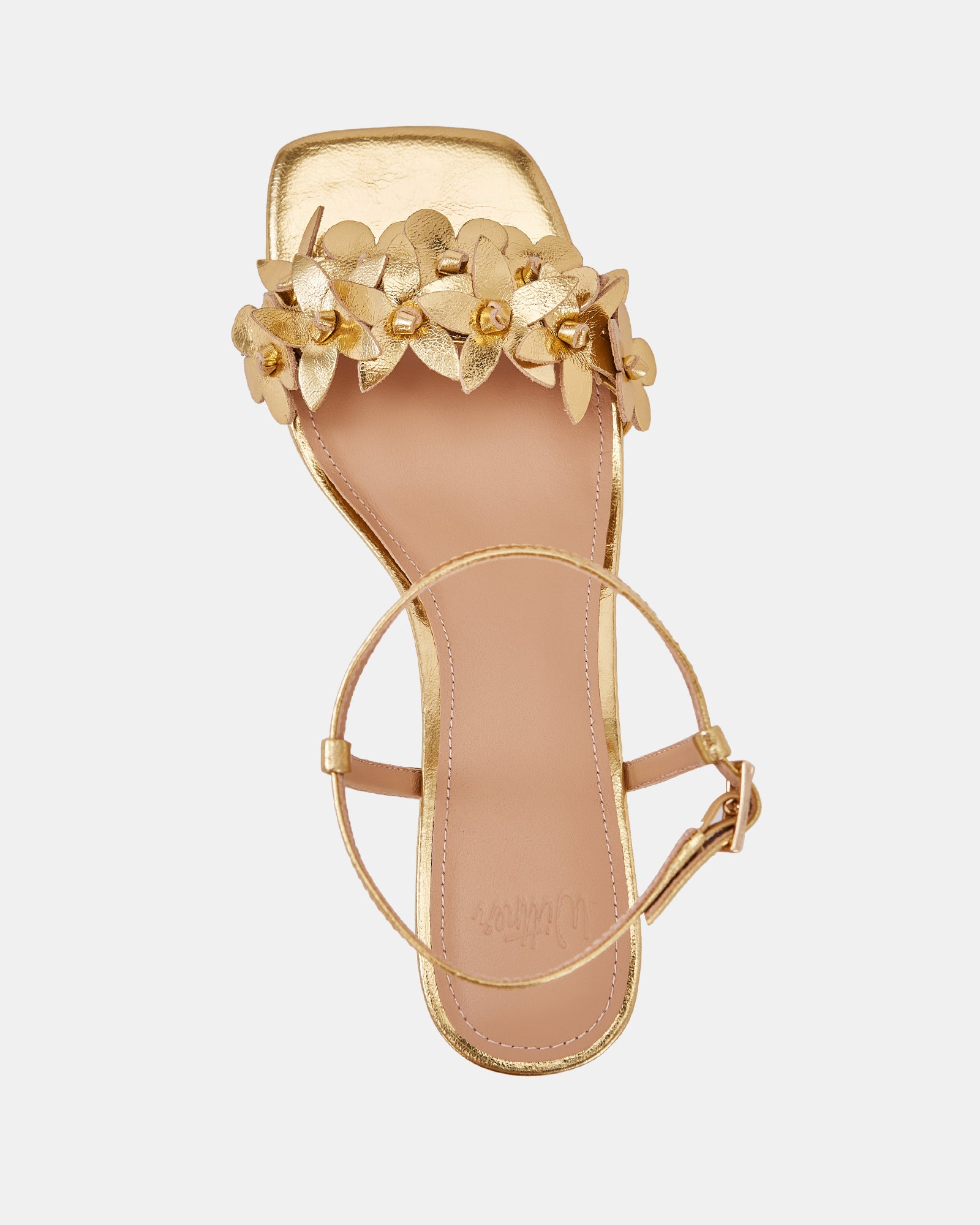 Kori Gold Metallic Leather Sandal