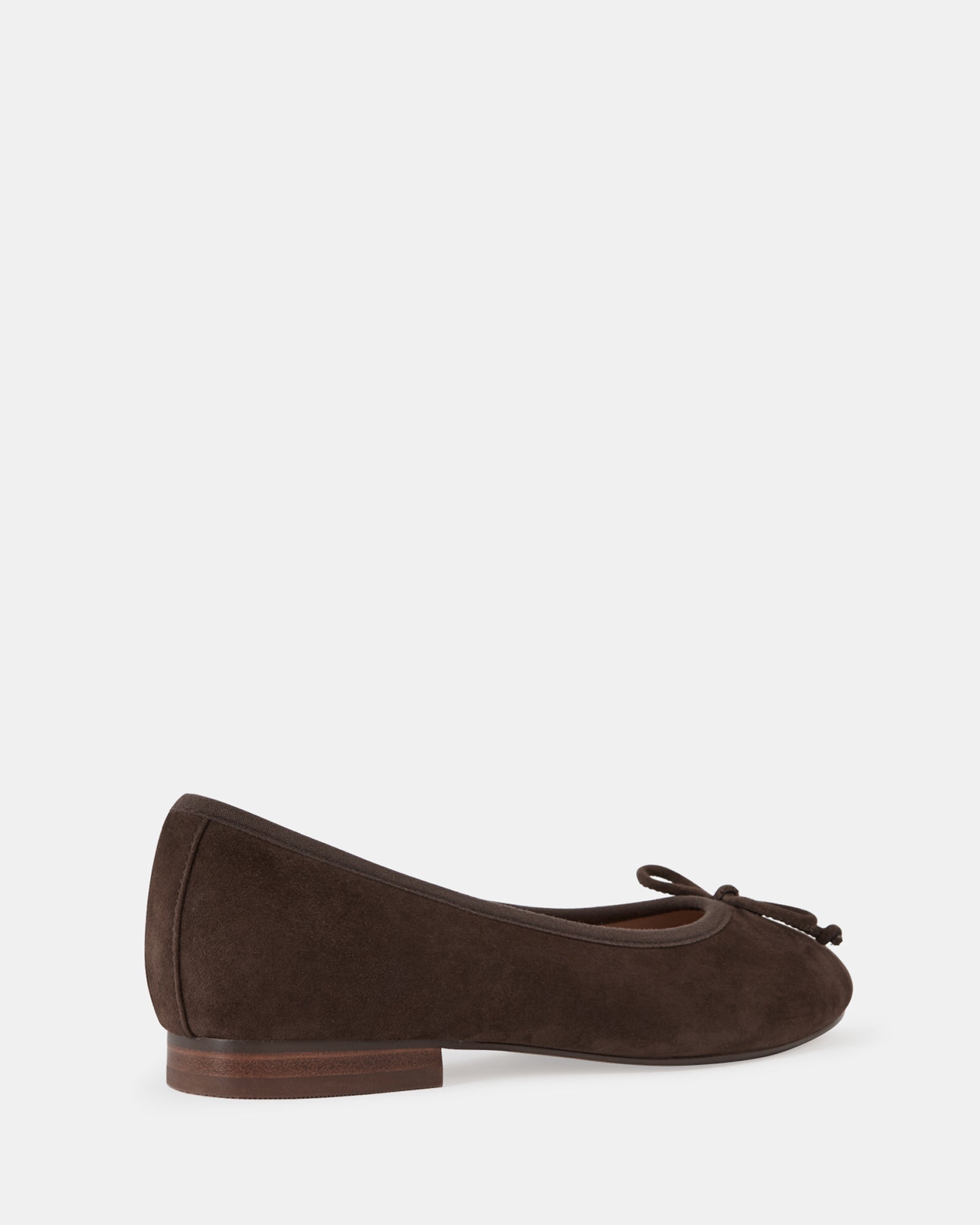 Alina Chocolate Suede Leather Ballet Flat