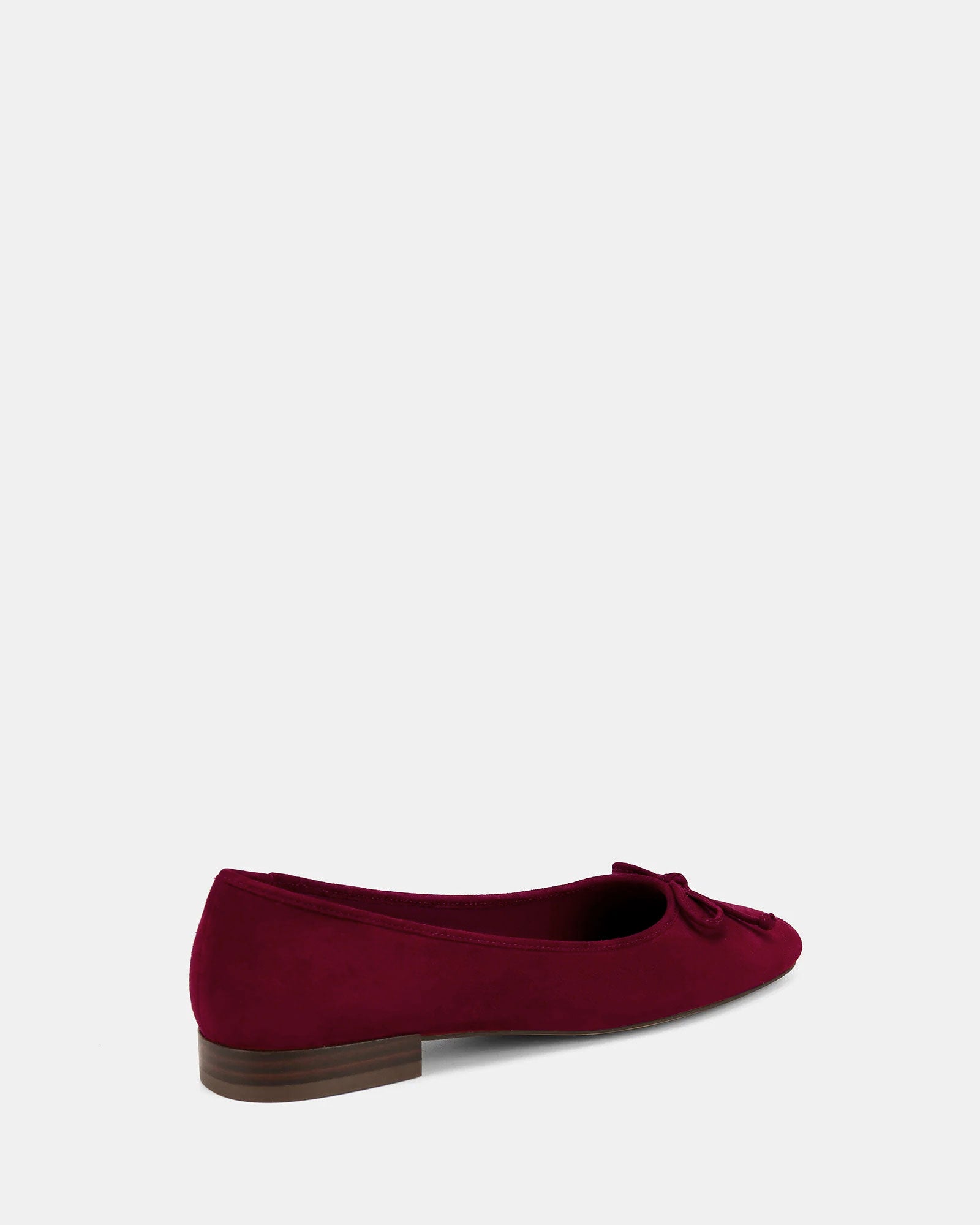 Armenia Berry Suede Leather Ballet Flat