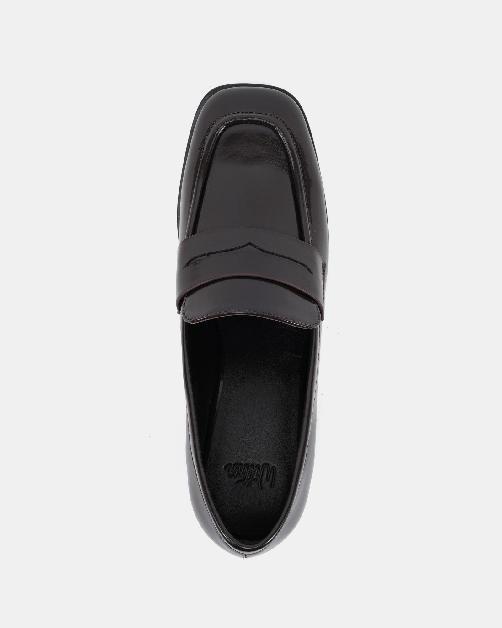 Kylie Espresso Leather Heeled Loafer