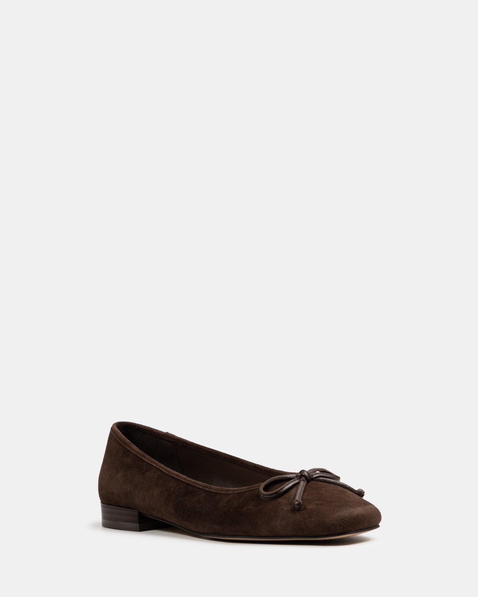 Armenia Hot Chocolate Suede Leather Ballet Flat