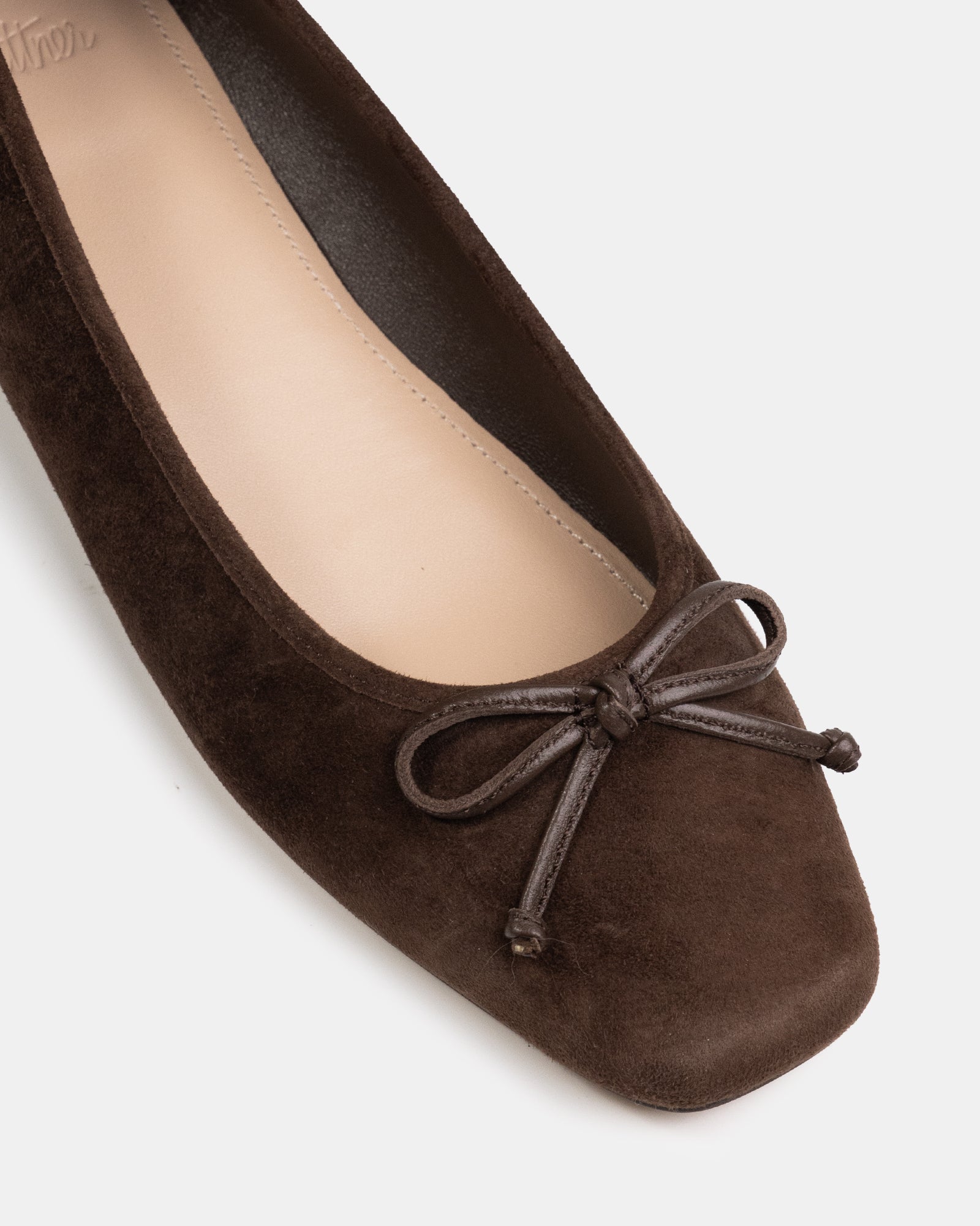 Armenia Hot Chocolate Suede Leather Ballet Flat