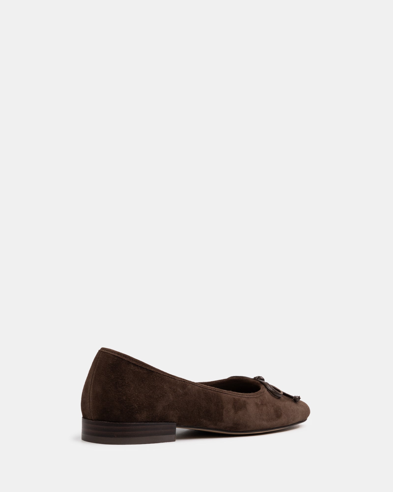 Armenia Hot Chocolate Suede Leather Ballet Flat