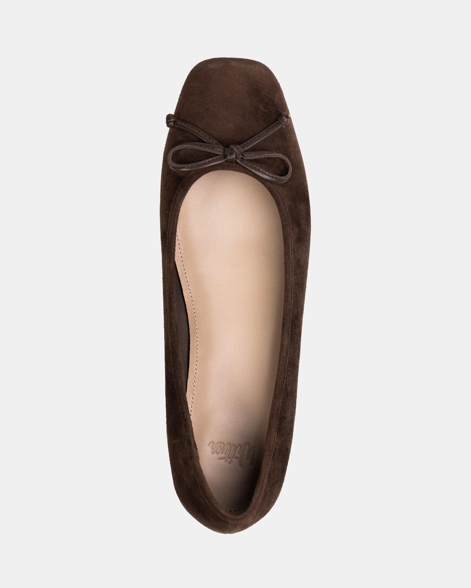 Armenia Hot Chocolate Suede Leather Ballet Flat
