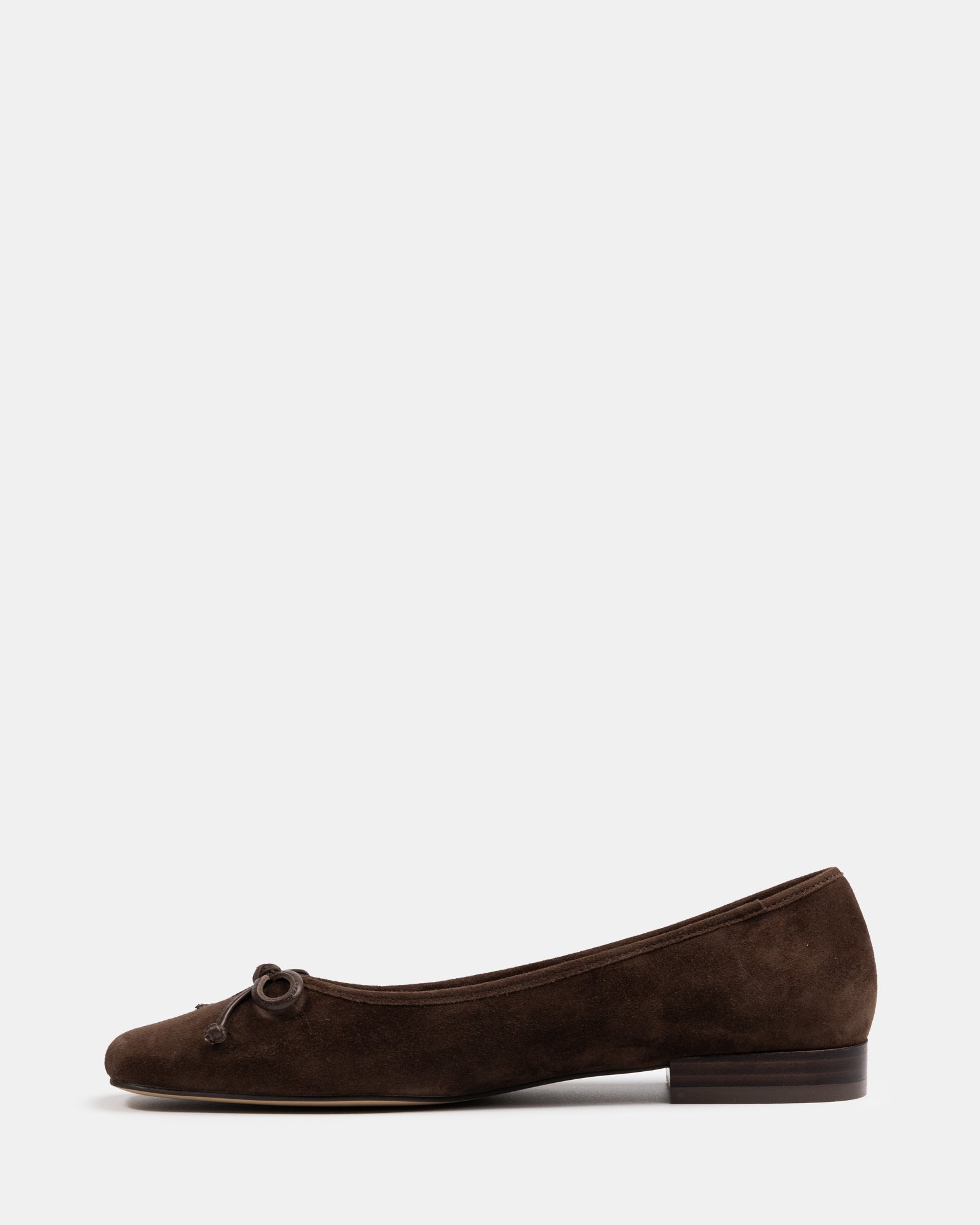 Armenia Hot Chocolate Suede Leather Ballet Flat