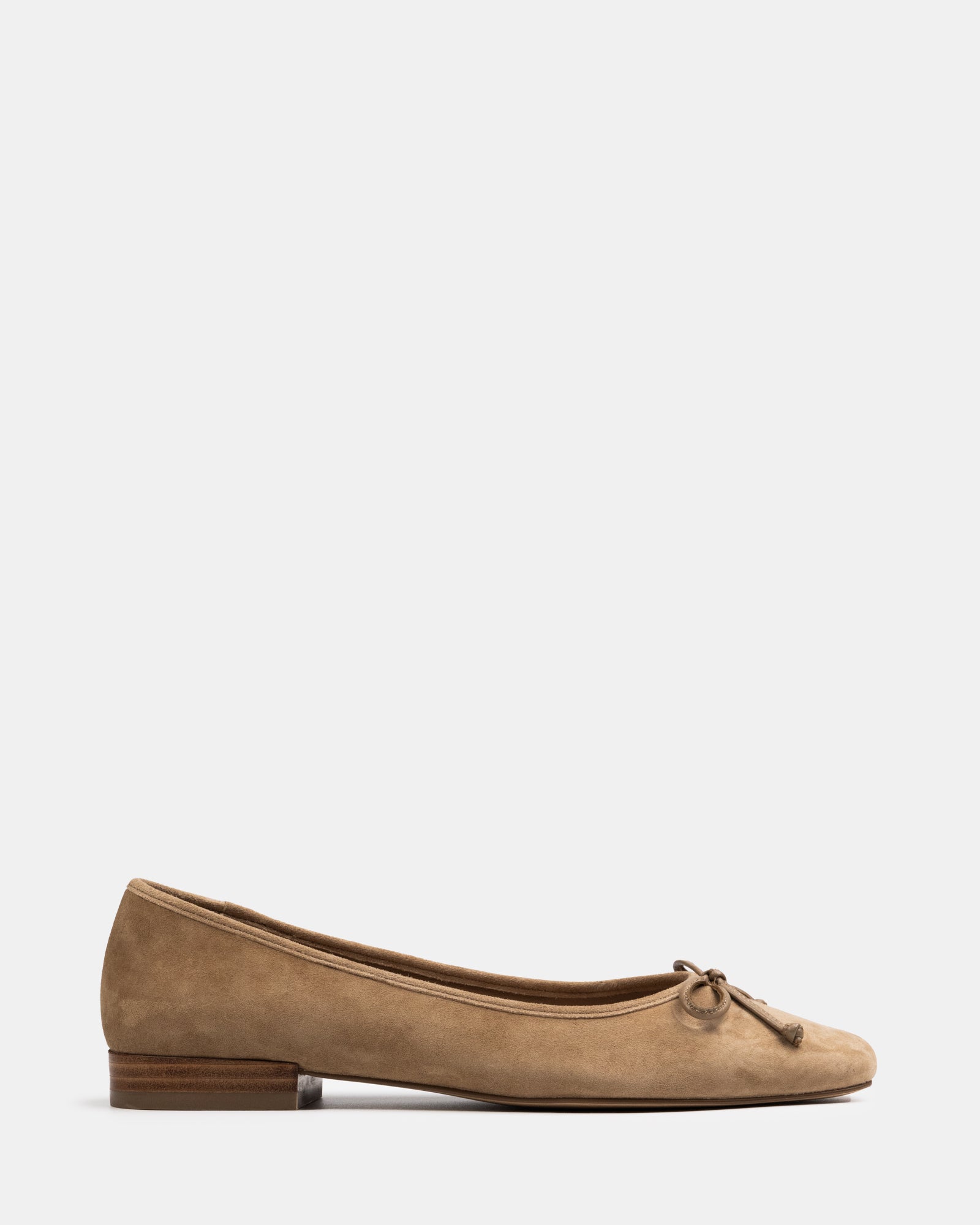 Armenia Fawn Suede Leather Ballet Flat