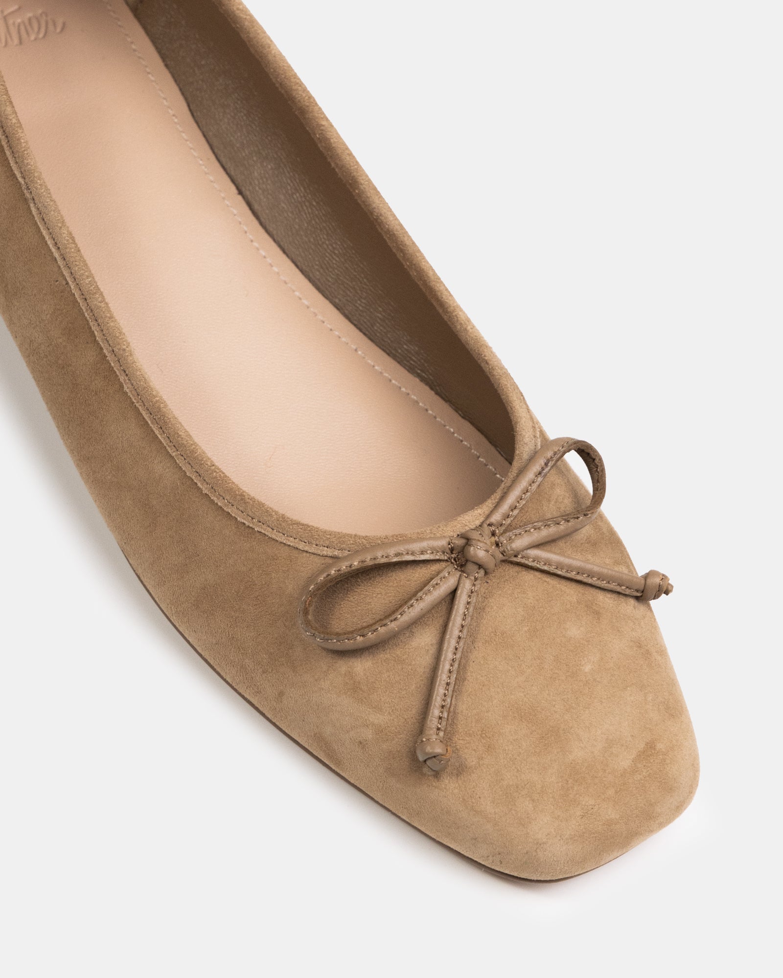 Armenia Fawn Suede Leather Ballet Flat