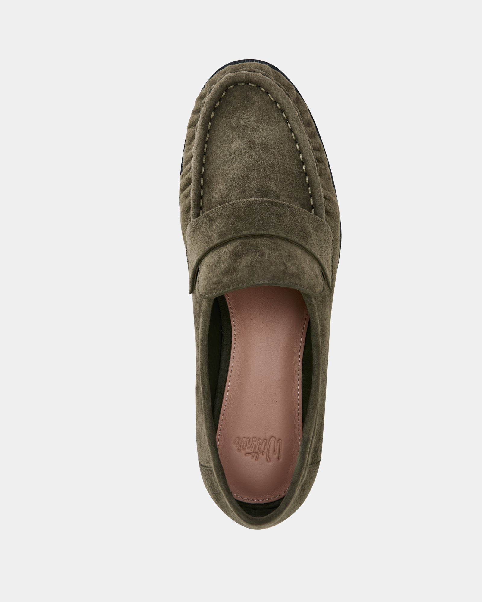 Adriel Olive Green Suede Leather Loafer
