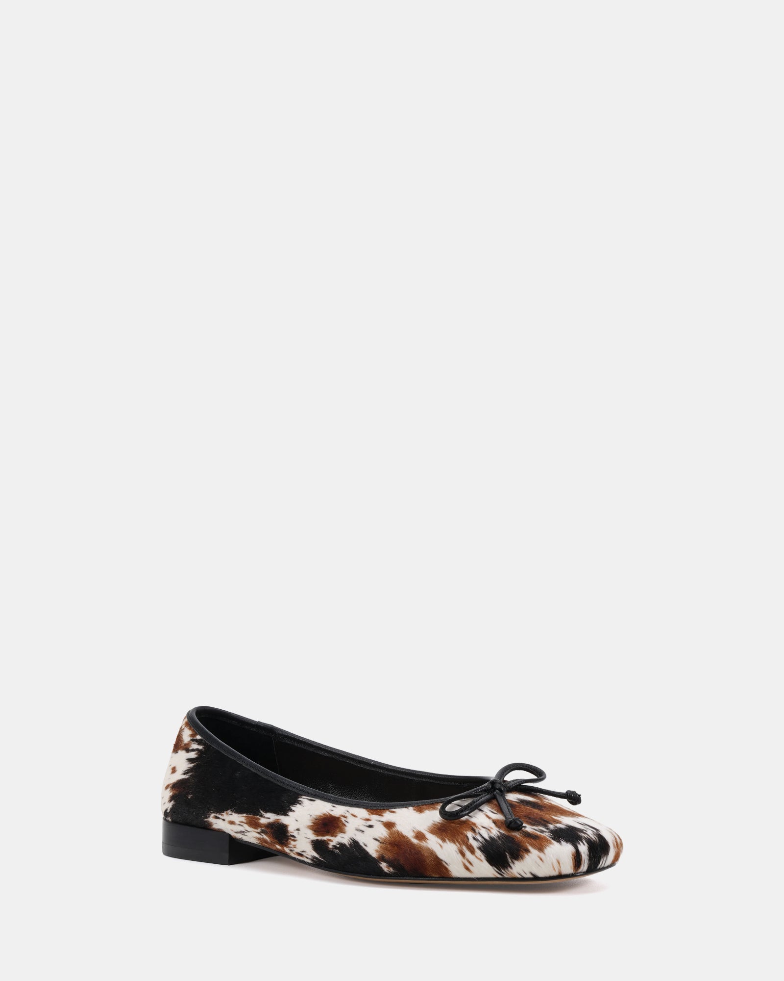 Armenia Cowhide Print Leather Ballet Flat