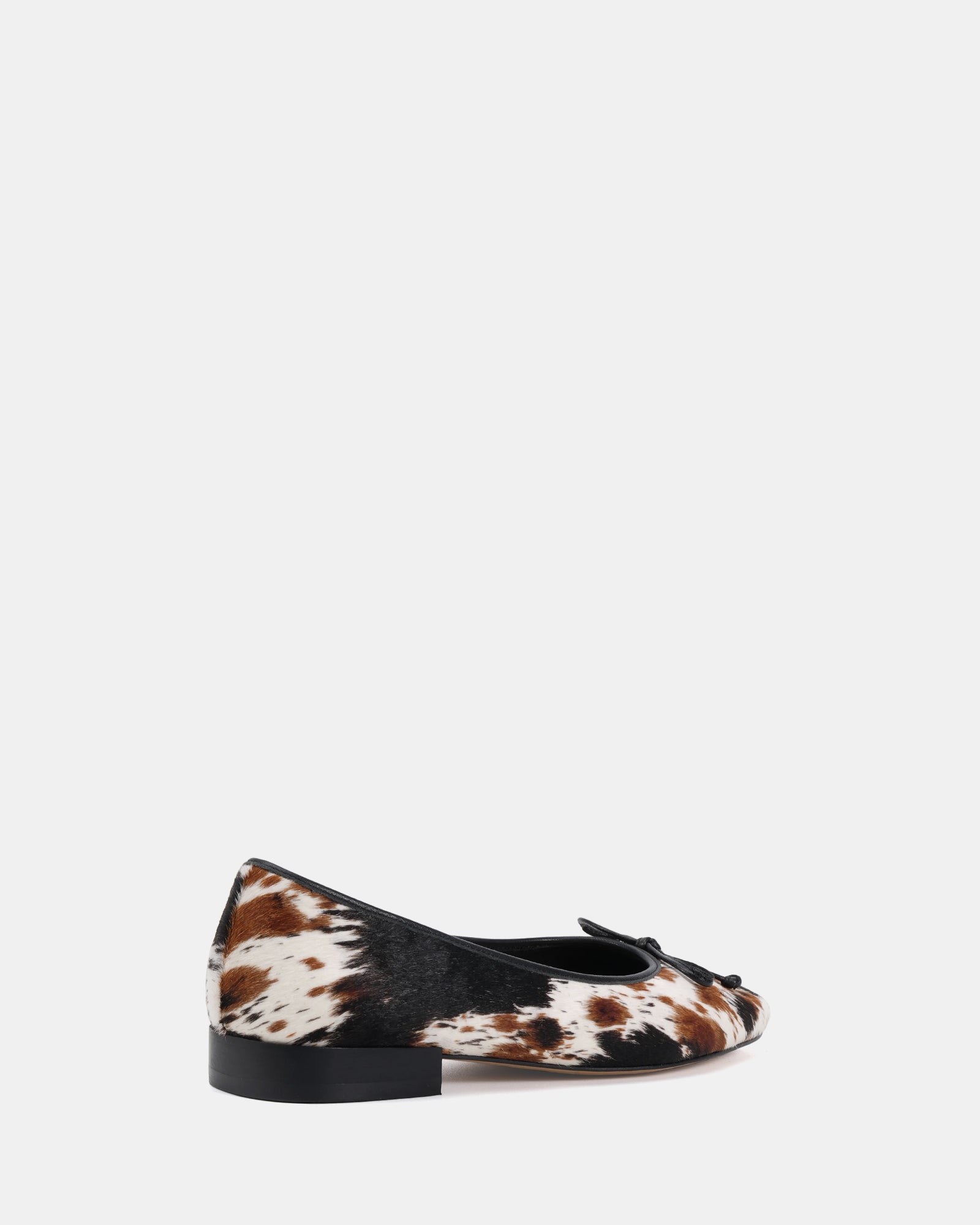 Armenia Cowhide Print Leather Ballet Flat