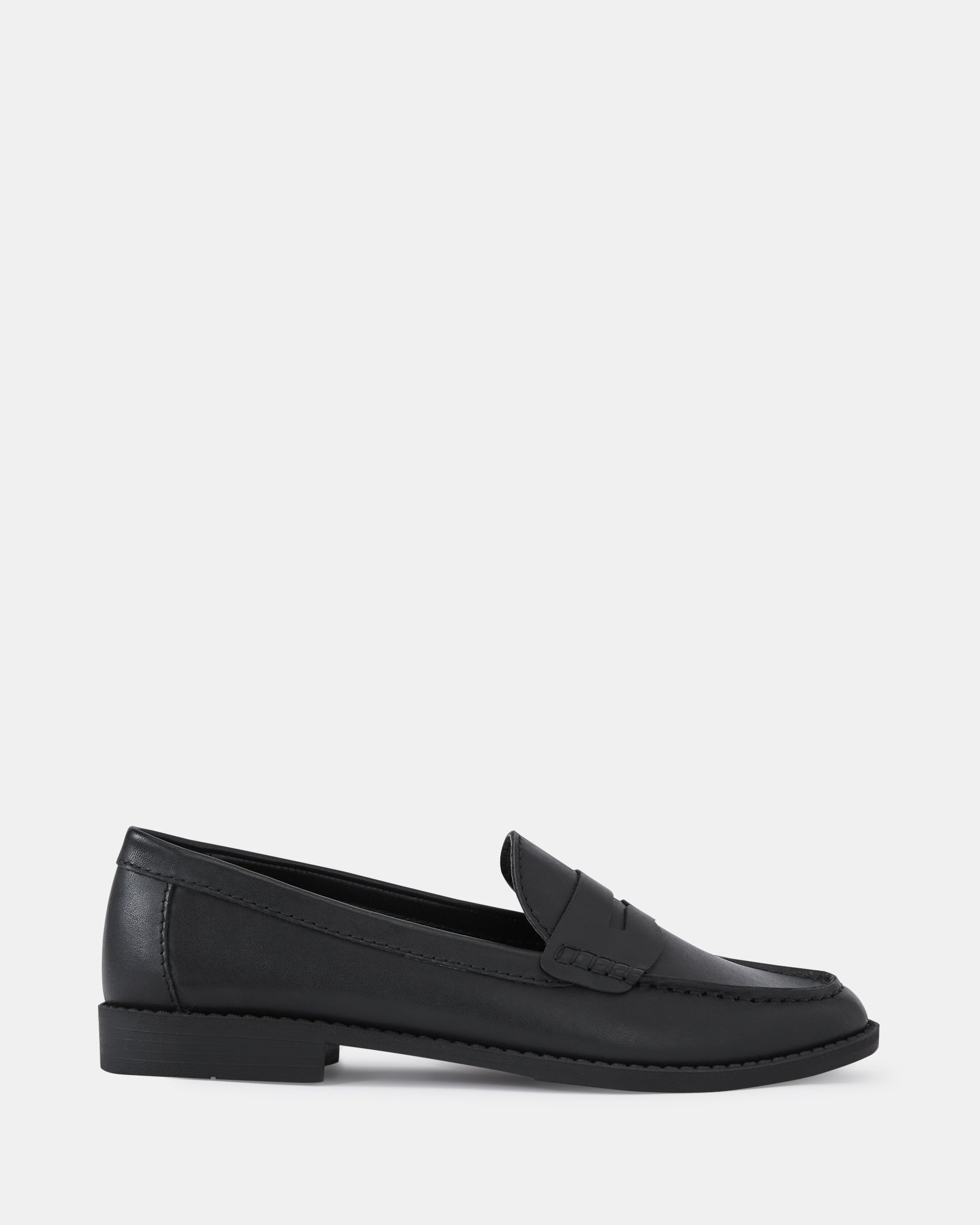 Burke Black Leather Loafer