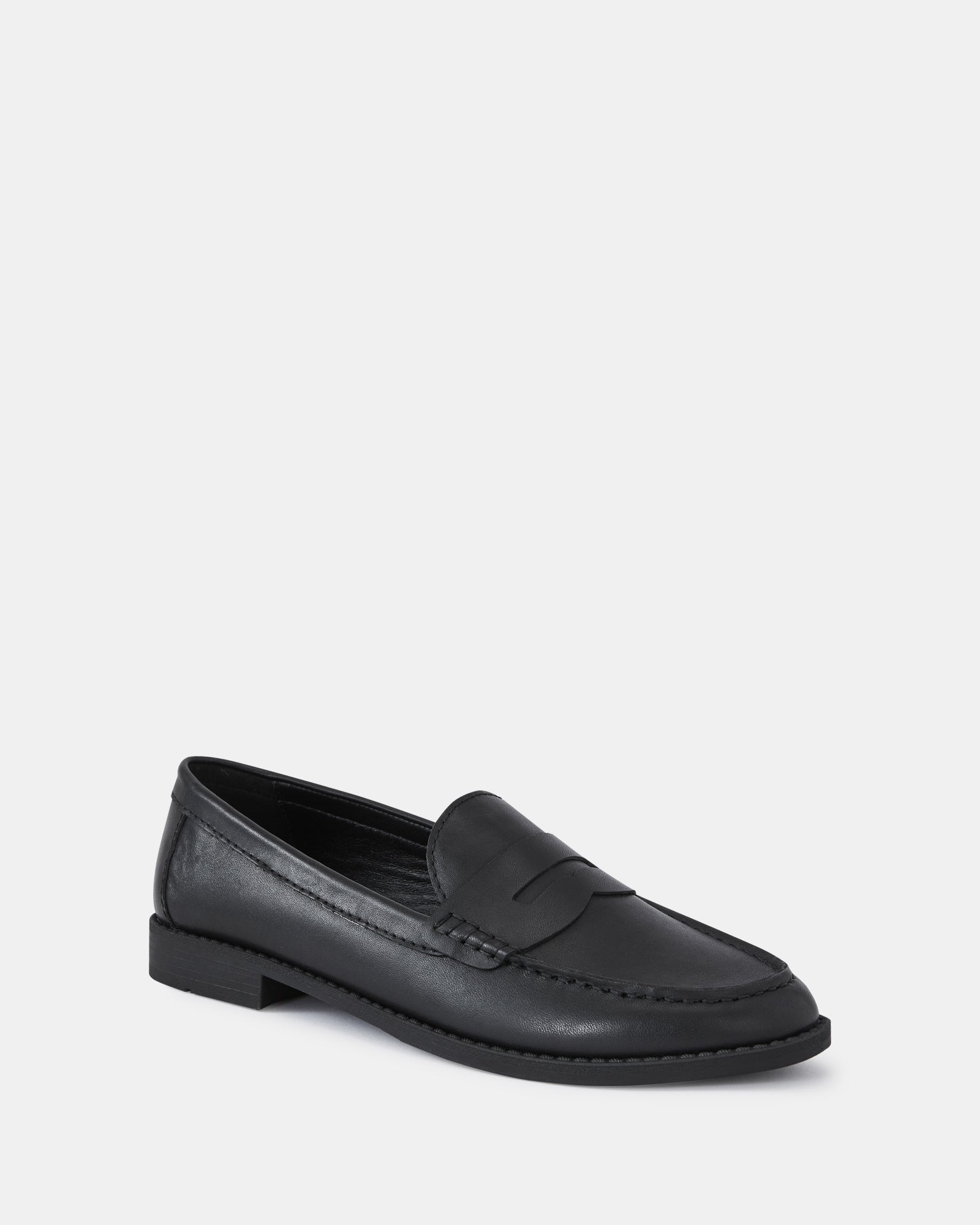 Burke Black Leather Loafer