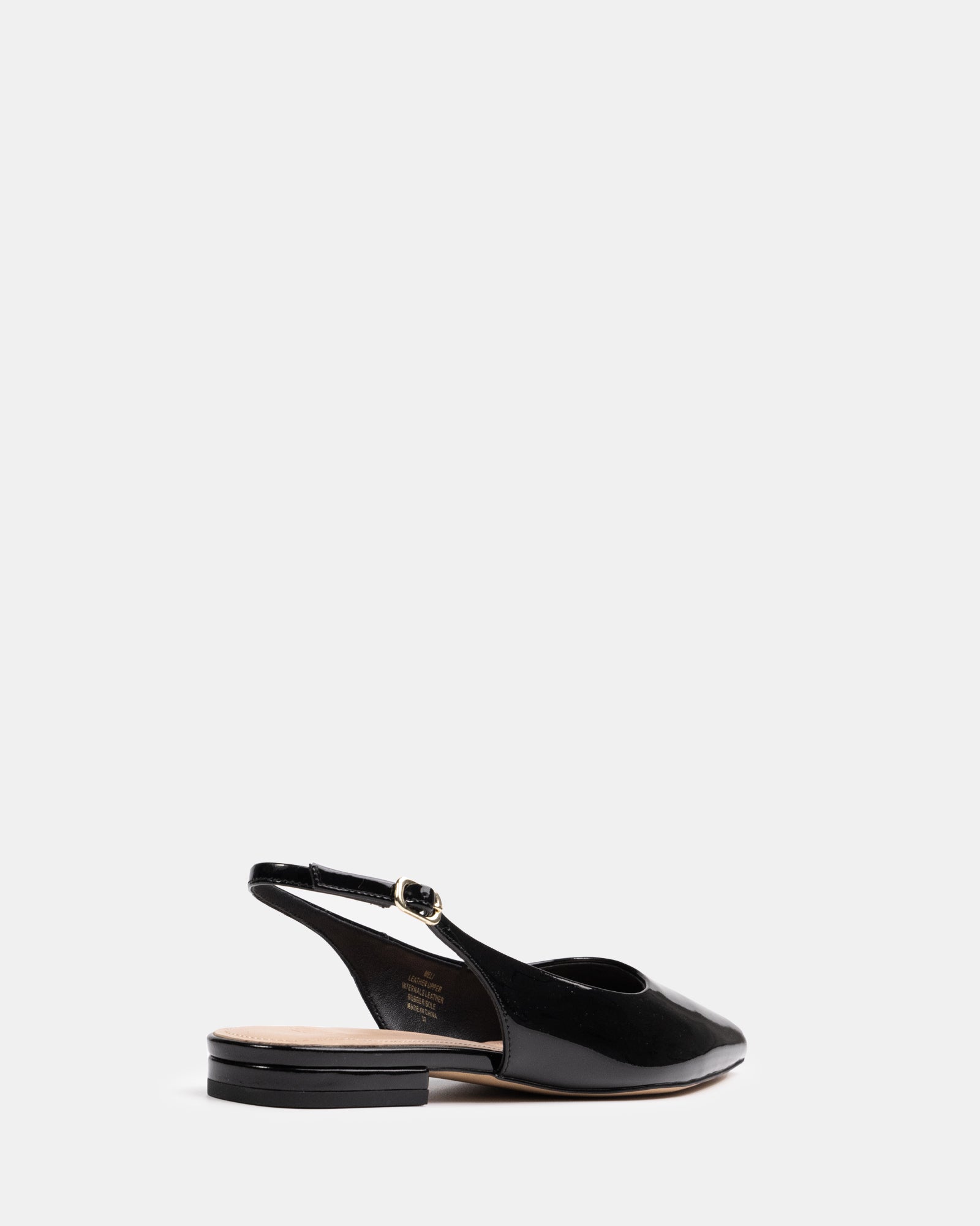 Meli Black Patent Leather Slingback