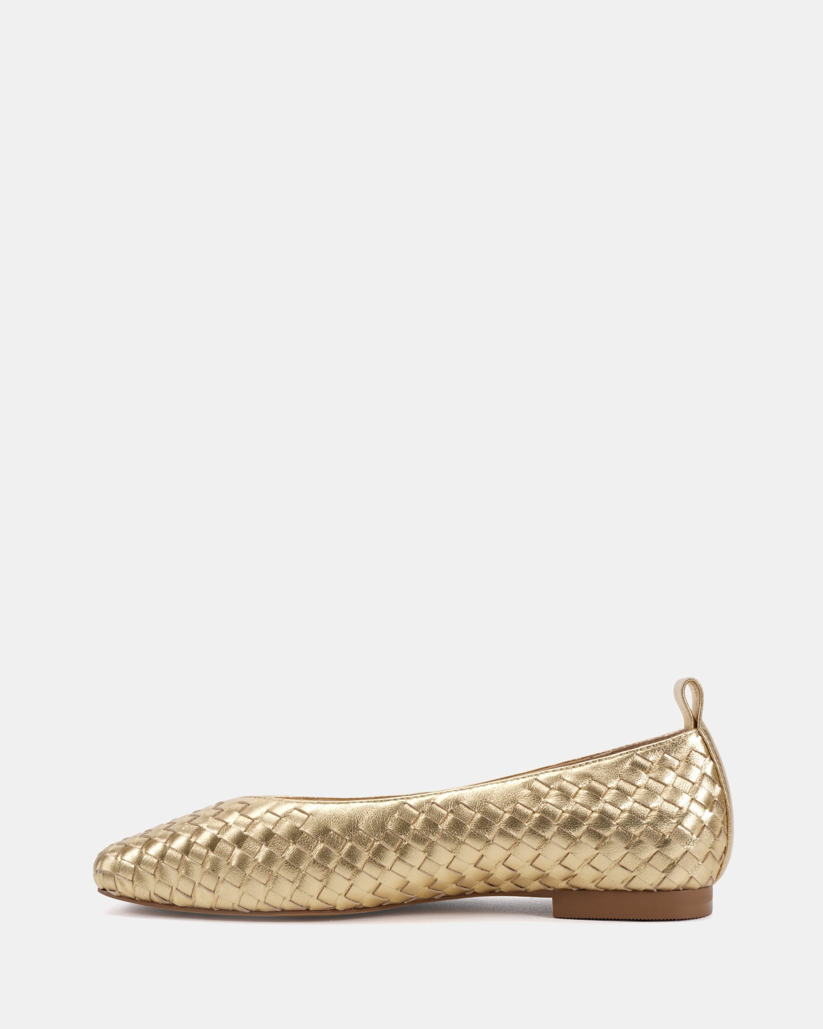 Berty Gold Pebble Leather Ballet Flat