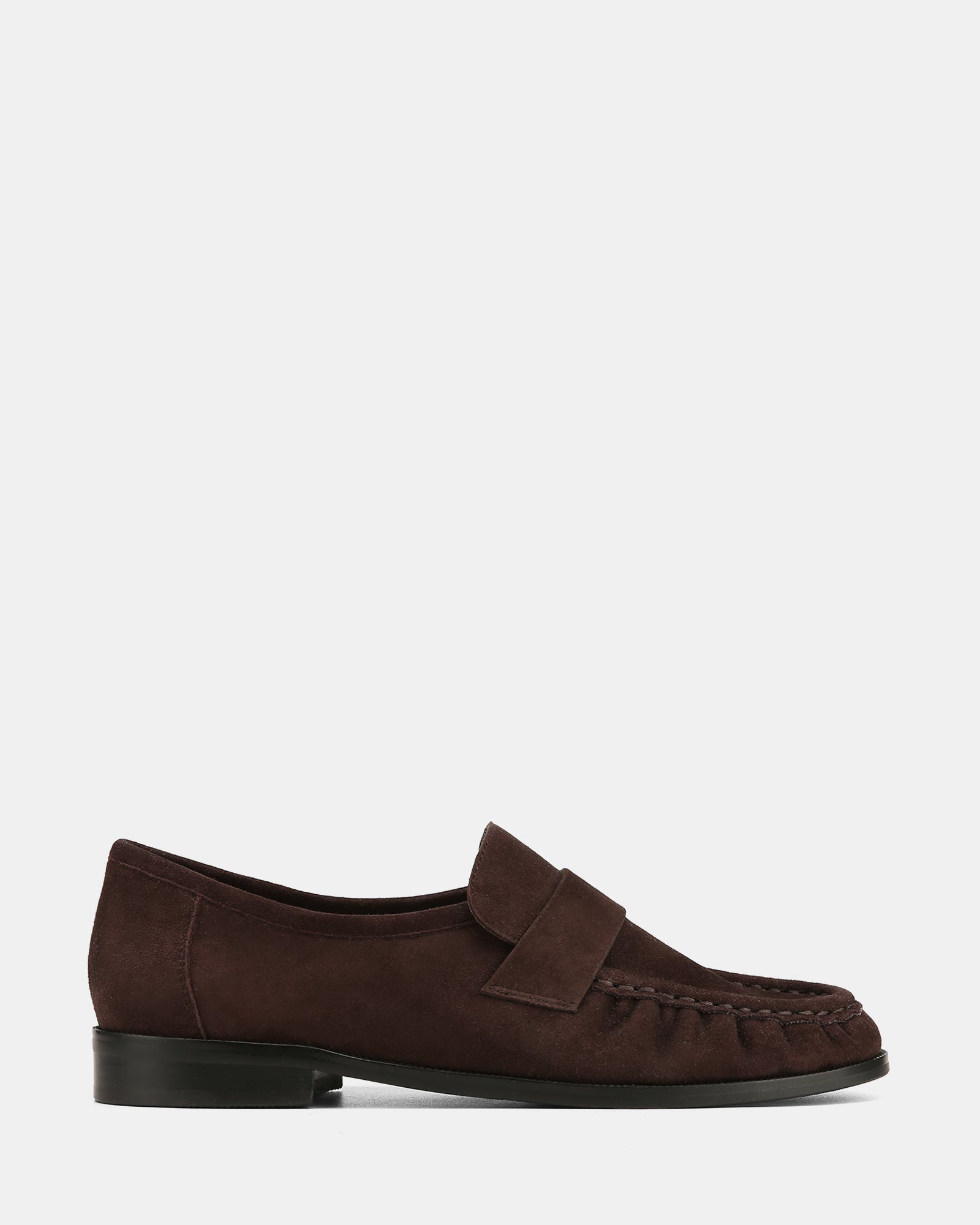 Adriel Chocolate Suede Leather Loafer
