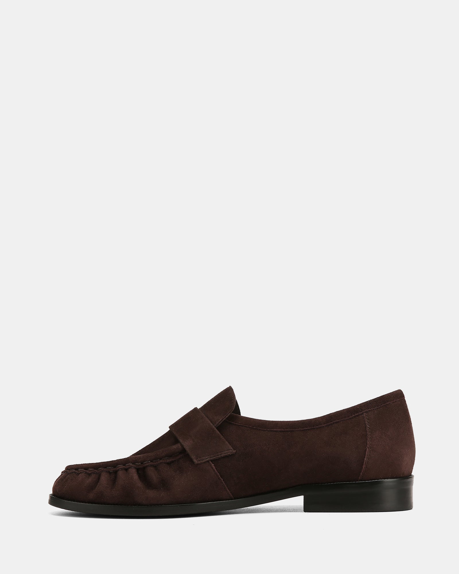 Adriel Chocolate Suede Leather Loafer