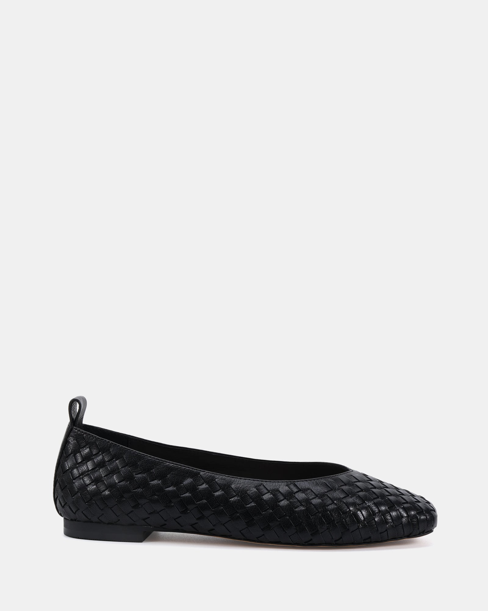 Berty Black Leather Ballet Flat