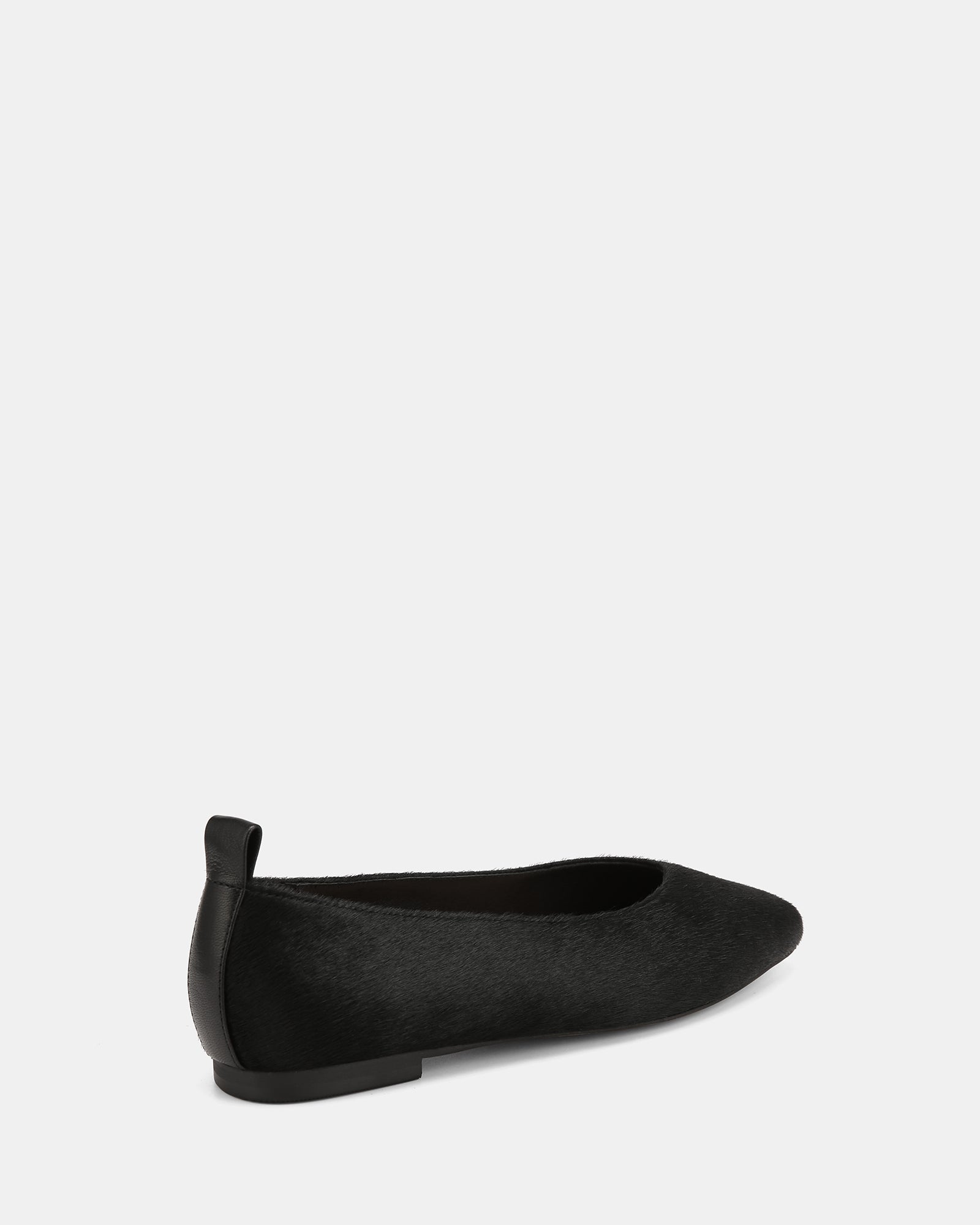 Belinda Black Hair-on Leather Ballet Flat