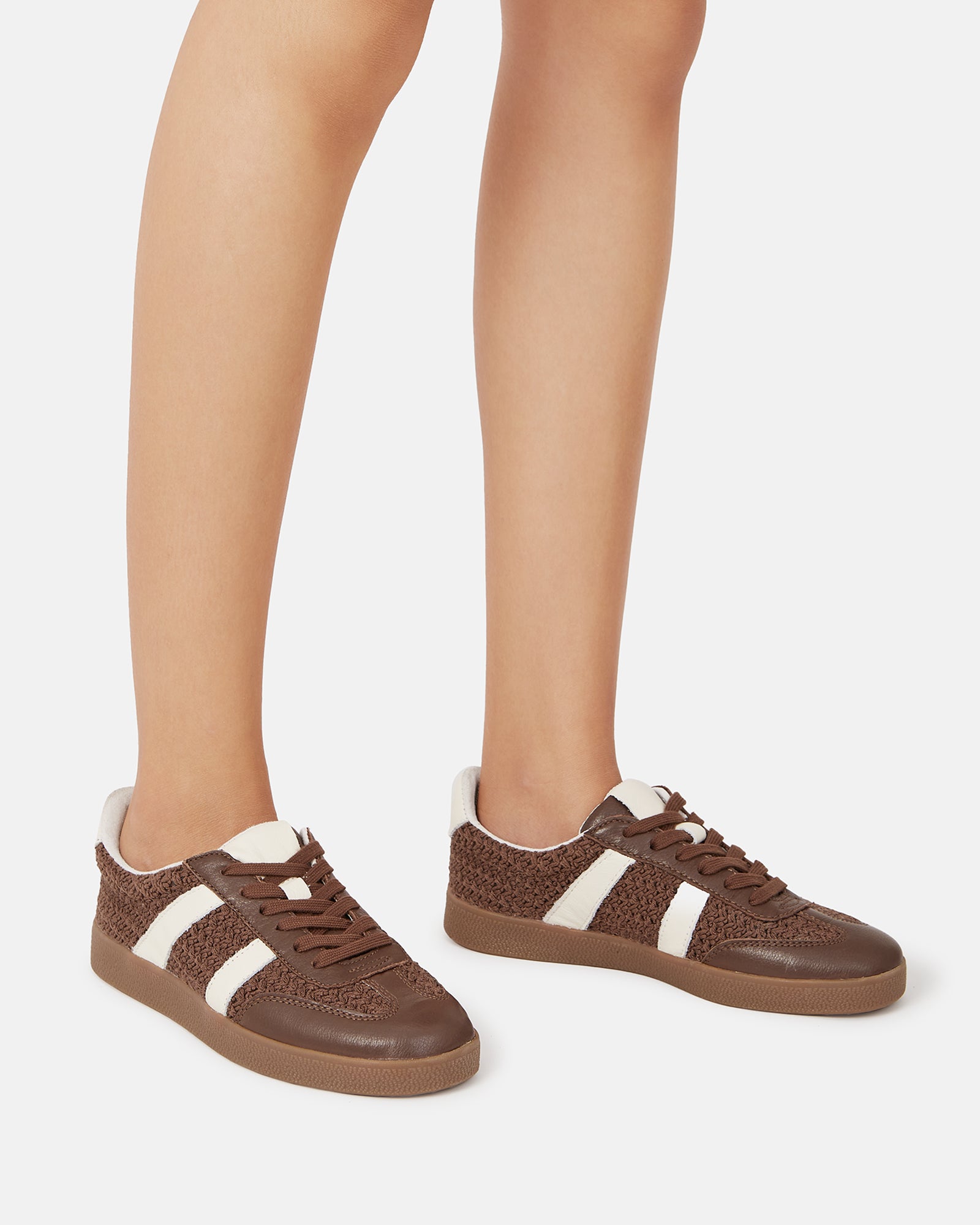 Boston Bark Textile and Suede Leather Sneaker